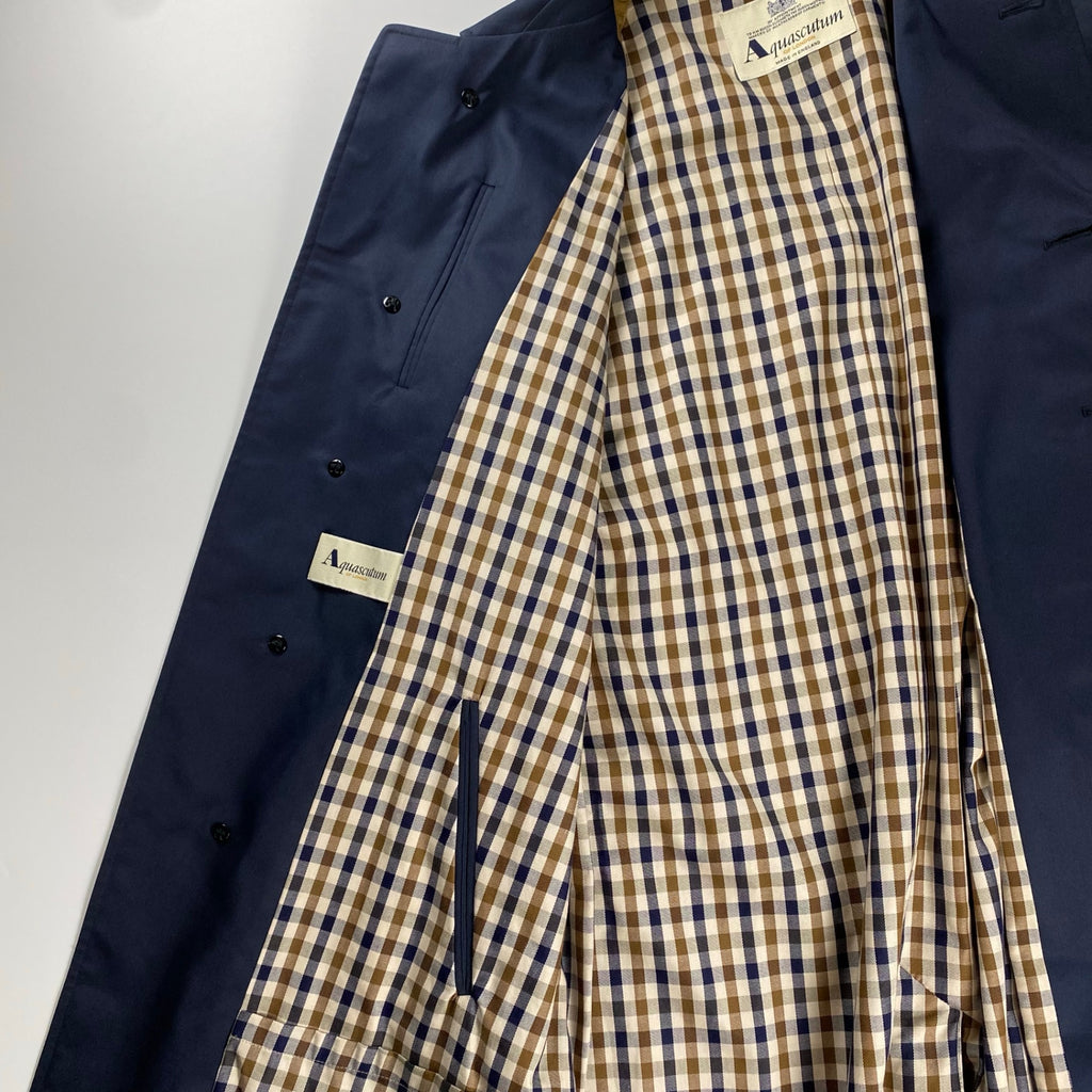 VINTAGE Aquascutum アクアスキュータム / BALMACAAN COAT バルマカーンコート 撥水 SIZE：36SHT(M程度)