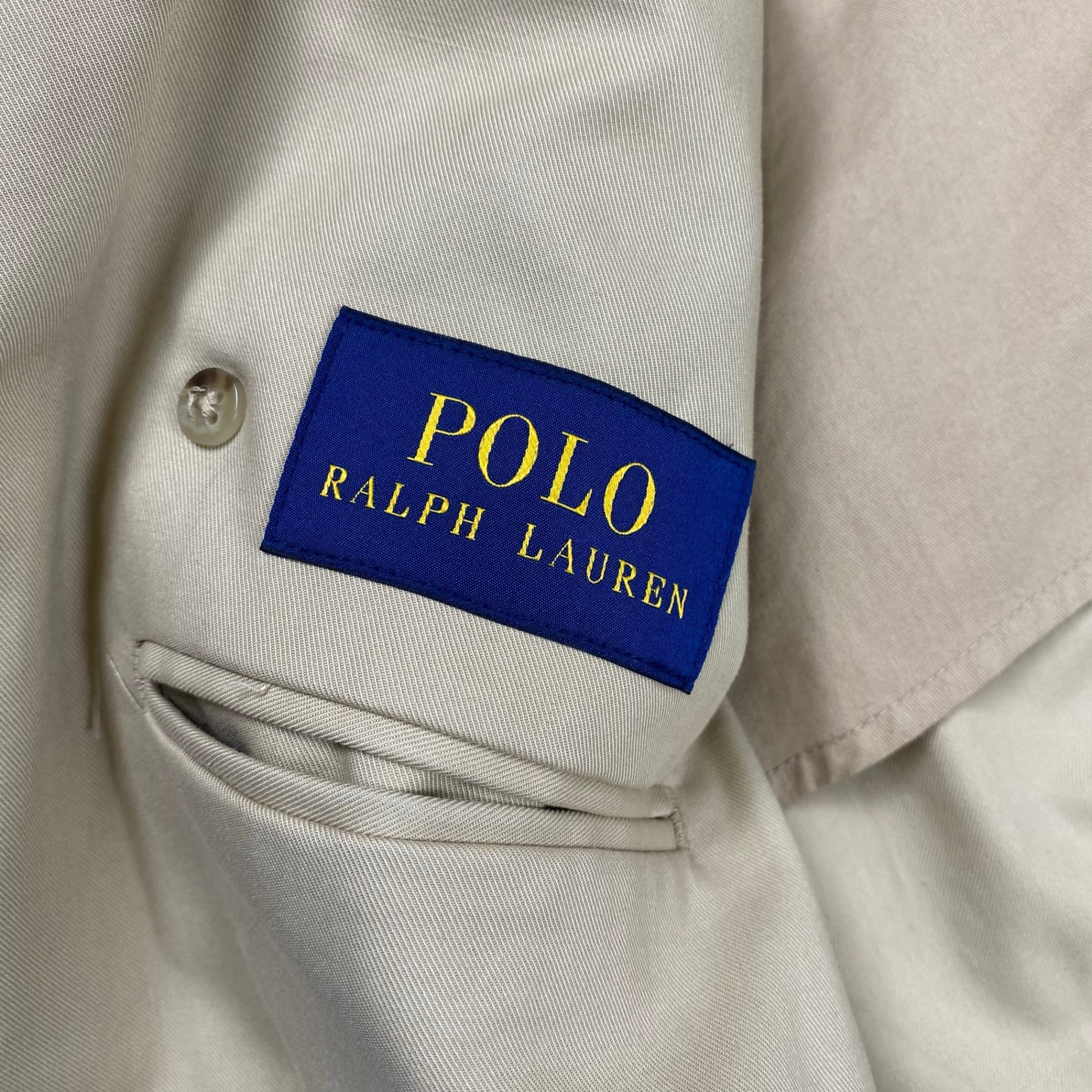 POLO RALPH LAUREN ポロ ラルフローレン / 100％コットンギャバ トレンチコート Dカン ガーメントカバー付 参考定価：89,000+tax SIZE:S