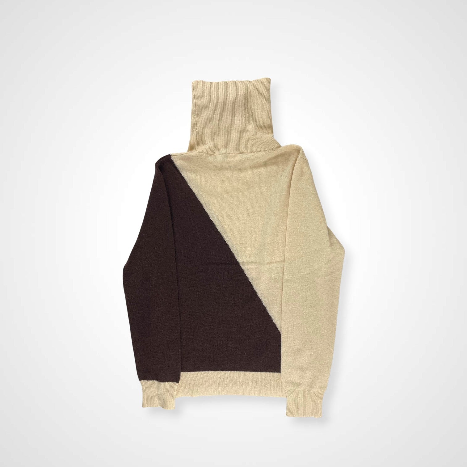 Gianangeli Knitwear Factory ジャンアンジェリ・ニットウェア・ファクトリー / カシミヤタートルネックニット 2トーン SIZE:42