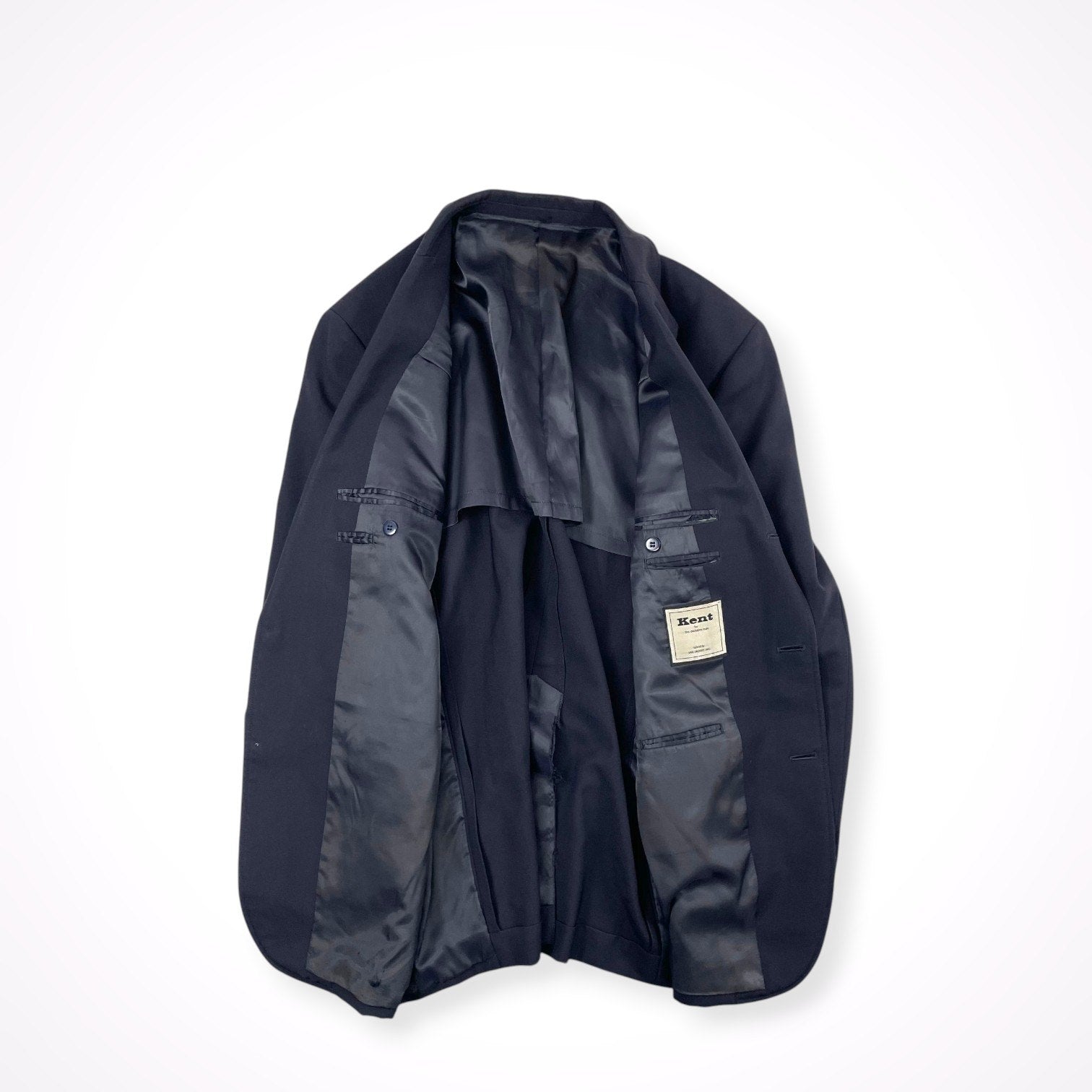 Kent / 段返り紺ブレ 金ボタン 日本製 SIZE:L程度