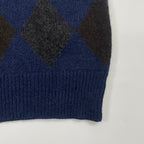 PRADA プラダ / アルパカアーガイルニットベスト Made In Peru SIZE:46