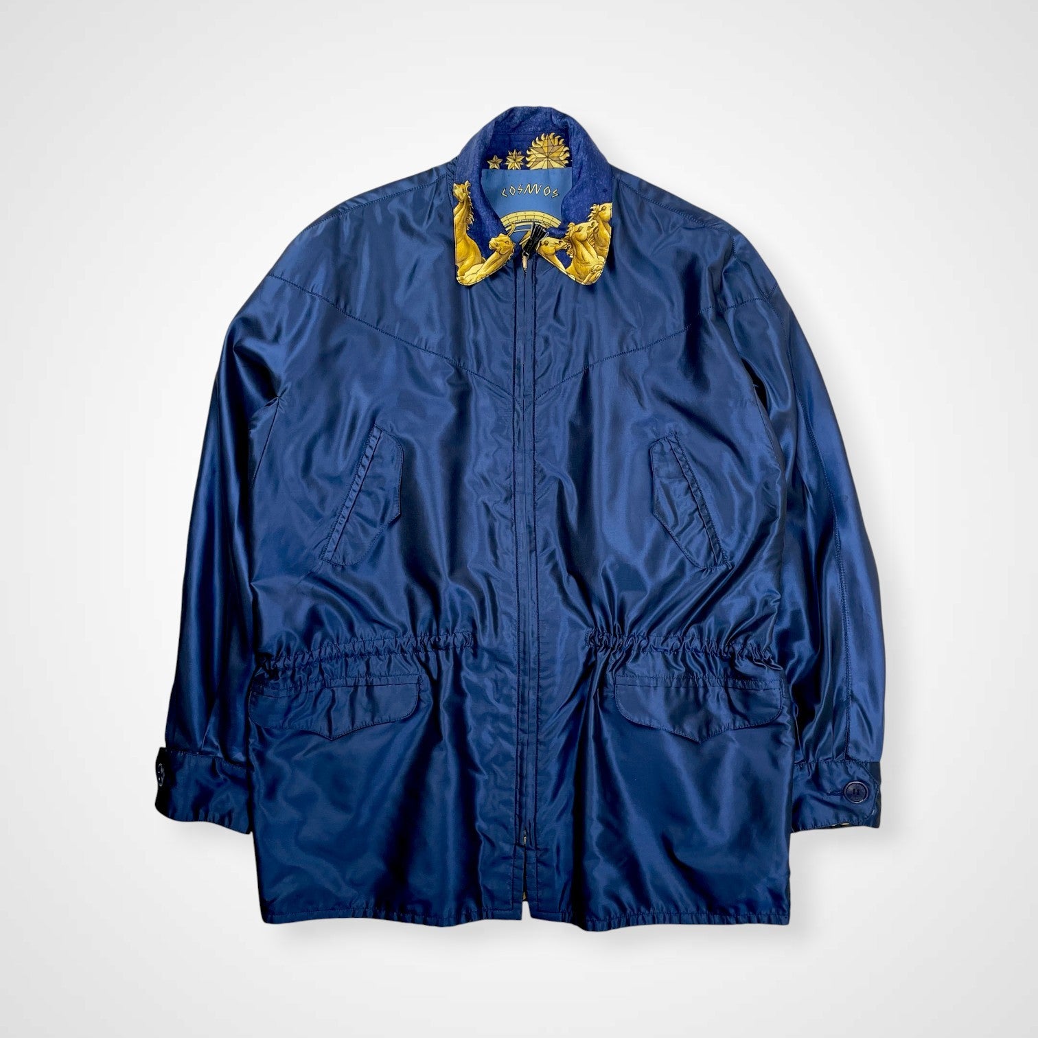 HERMES エルメス / VINTAGE ”COSMOS” シルクリバーシブルジャケット