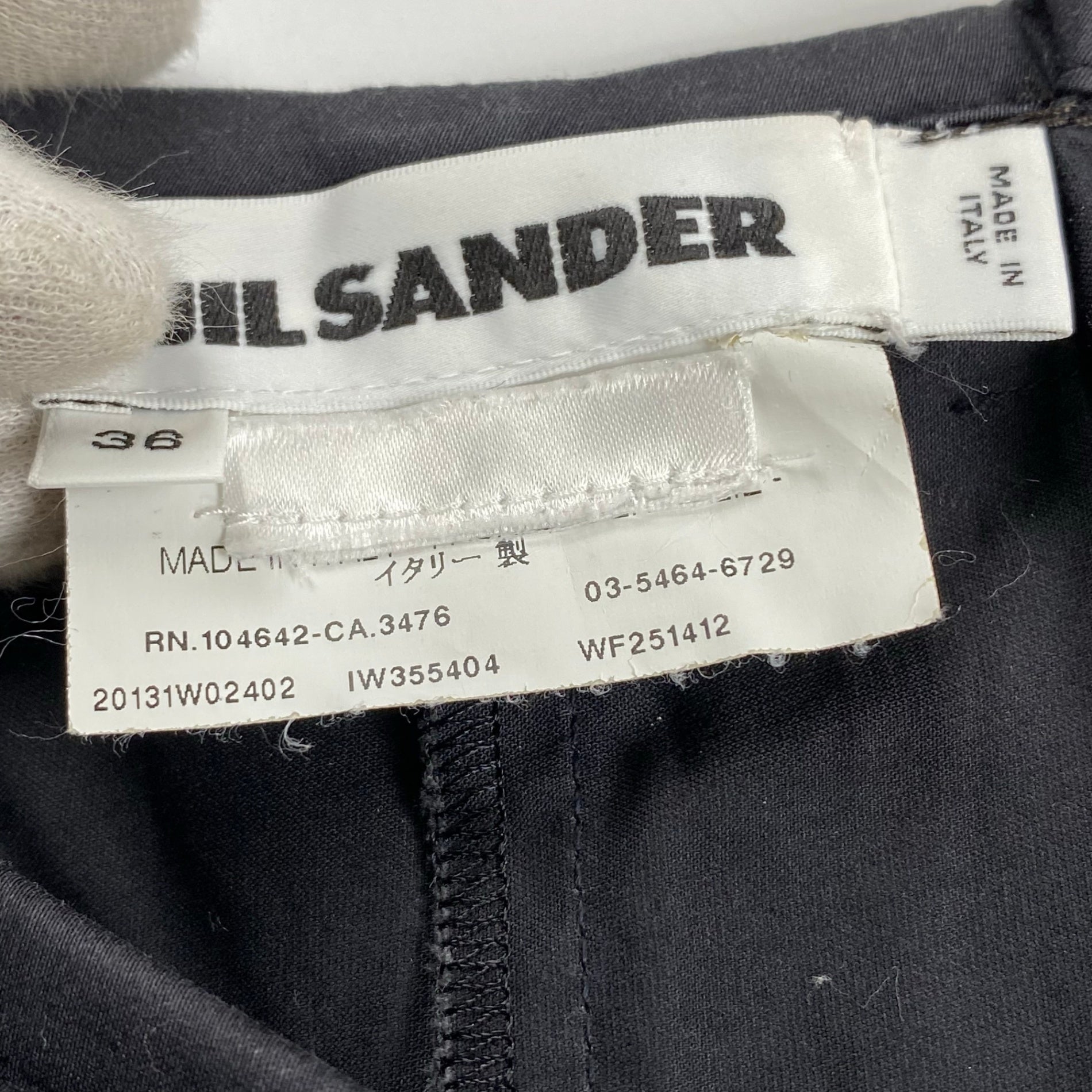 JIL SANDER ジルサンダー / スカートライク ハーフパンツ ショートパンツ ブラック SIZE：36