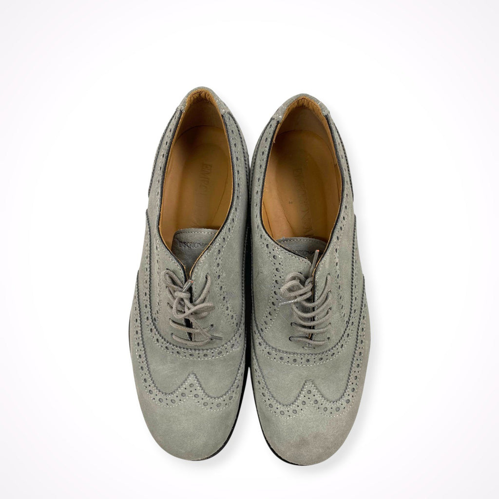 EMPORIO ARMANI エンポリオ アルマーニ / スウェードレザーシューズ 美品 参考定価：55,000程度 SIZE:5(24.5cm程度)