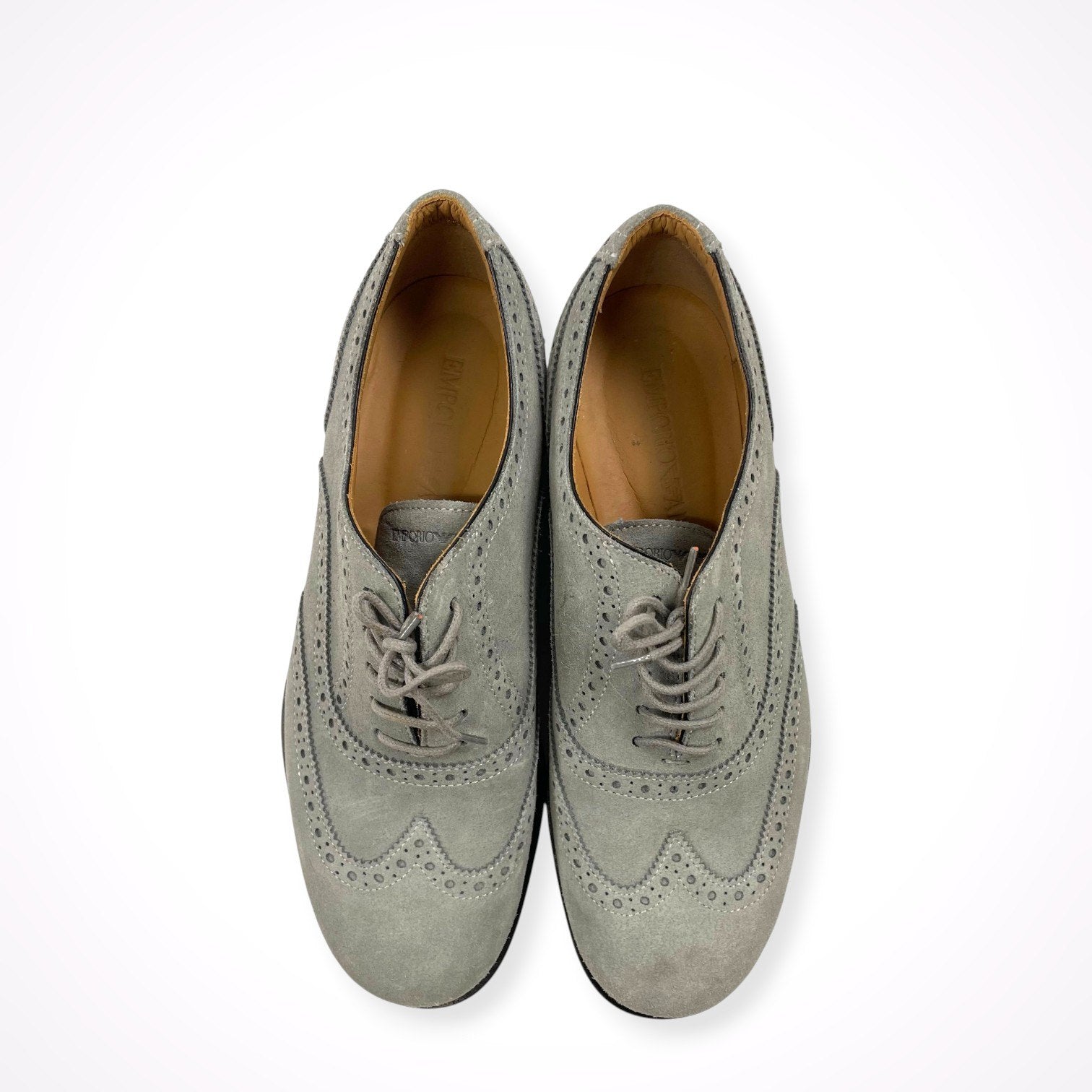 EMPORIO ARMANI エンポリオ アルマーニ / スウェードレザーシューズ 美品 参考定価：55,000程度 SIZE:5(24.5cm程度)