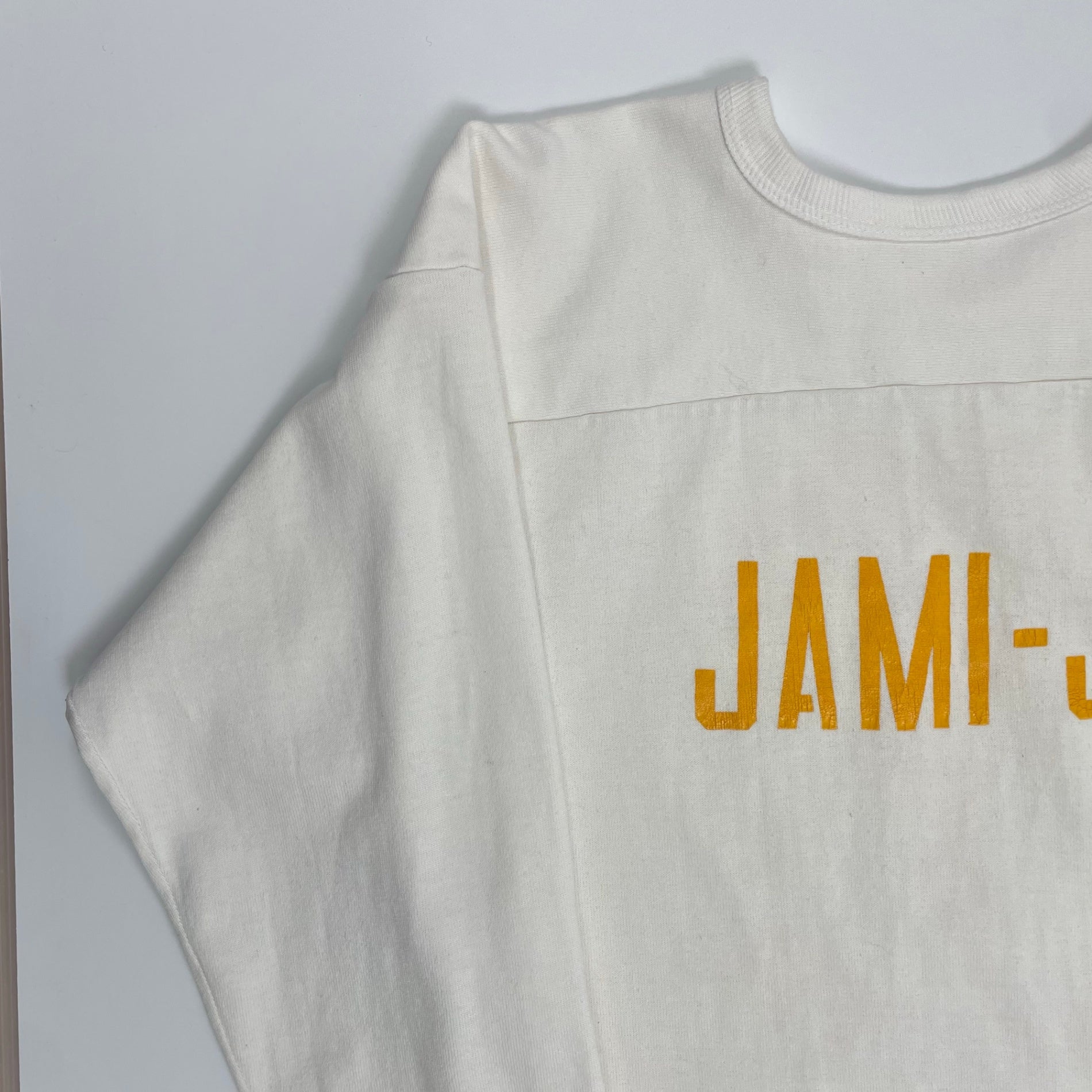 RUSSELL ATHLETIC ラッセルアスレチック / 80sフットボールTEE 両面プリント SIZE：M