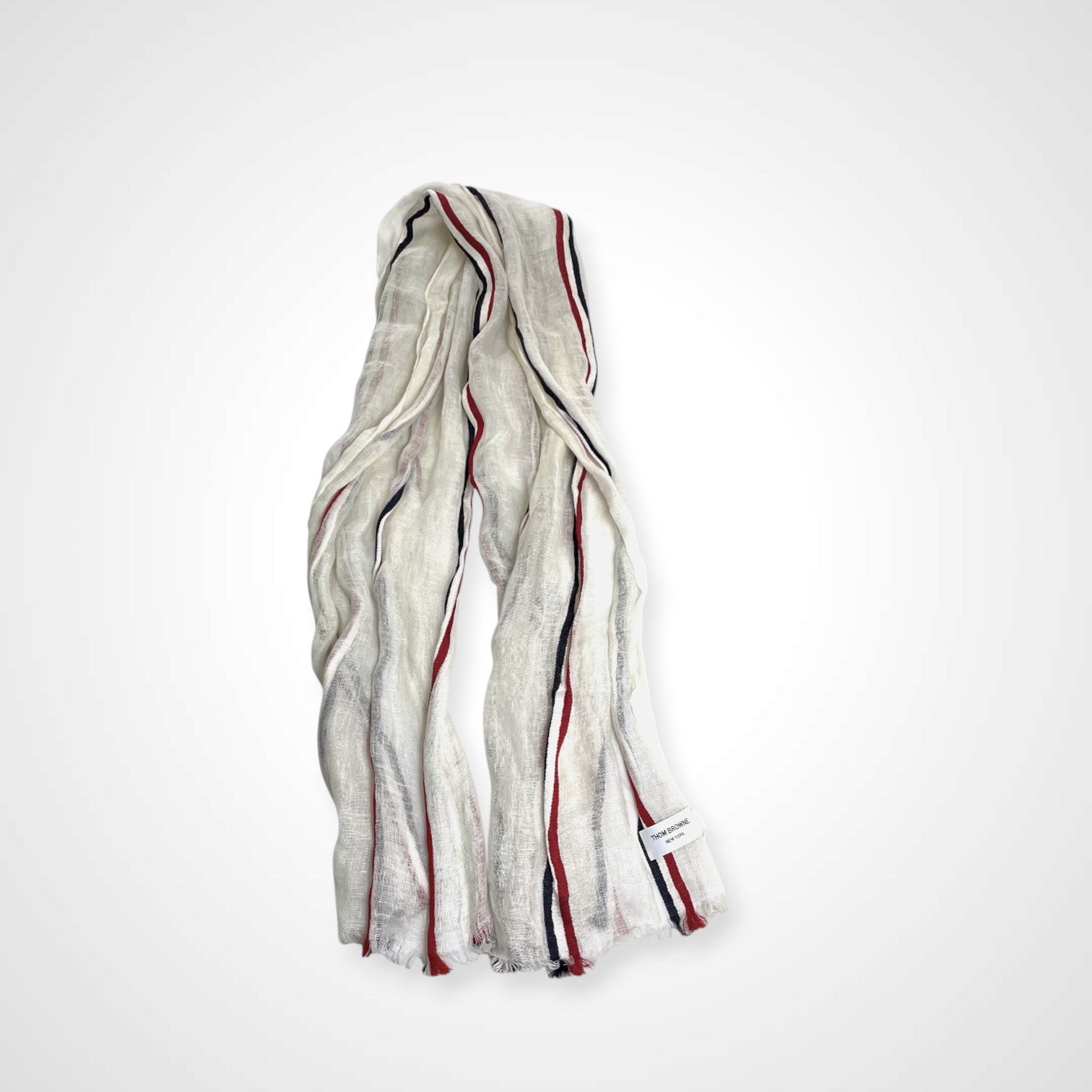 THOM BROWNE トムブラウン / トリコロールストール 参考定価：36,000程度 SIZE:180cm×65cm