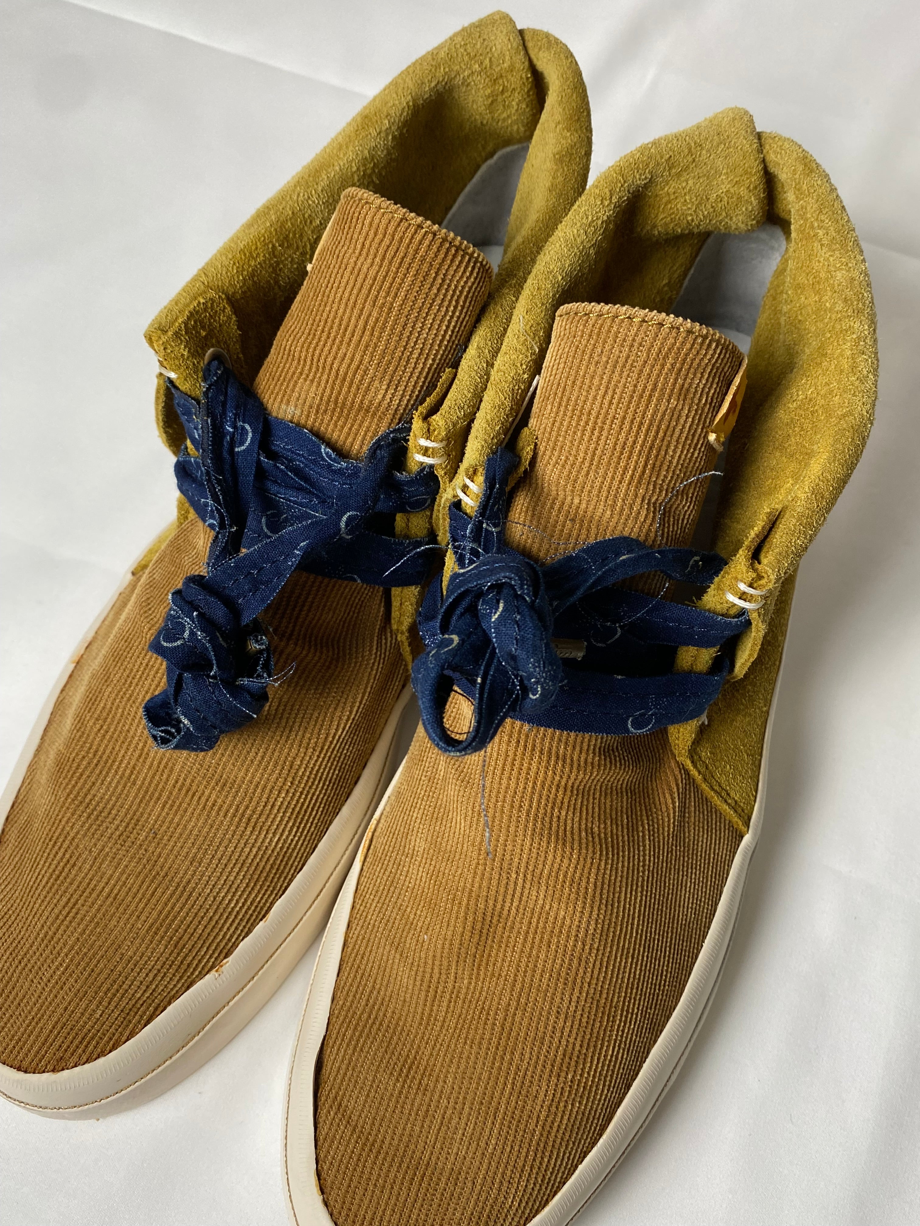 visvim ビズビム コーデュロイ レザー スニーカー FLYNT LOW