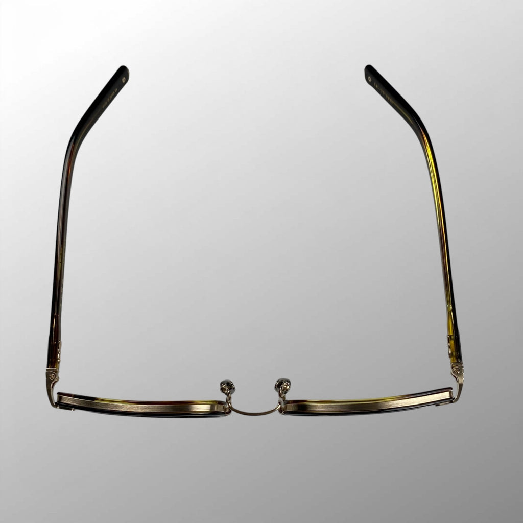 【美品】 金子眼鏡 K18シリーズ / KMG-15 BKBR 度なしレンズ 伊達メガネ 参考定価：120,000程度