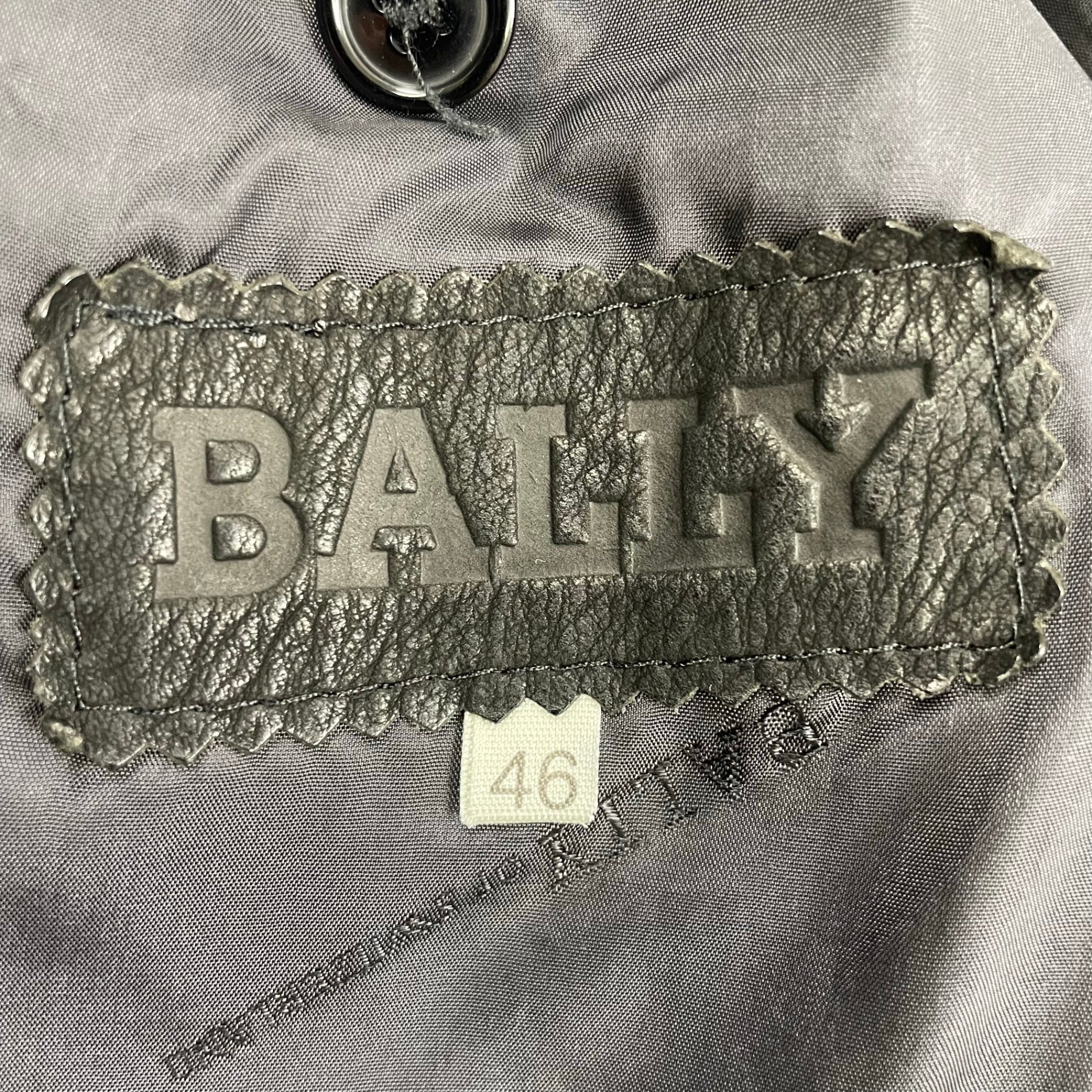 BALLY バリー / ヴィンテージ短丈レザーブルゾン 参考定価：300,000程度 SIZE：46