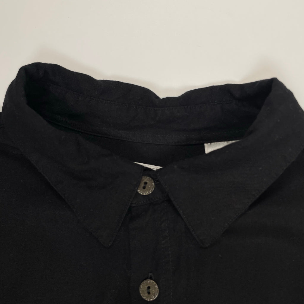 VINTAGE ヴィンテージ / レーヨンヴィンテージシャツ 彫金メタルボタン ブラック SIZE:XL