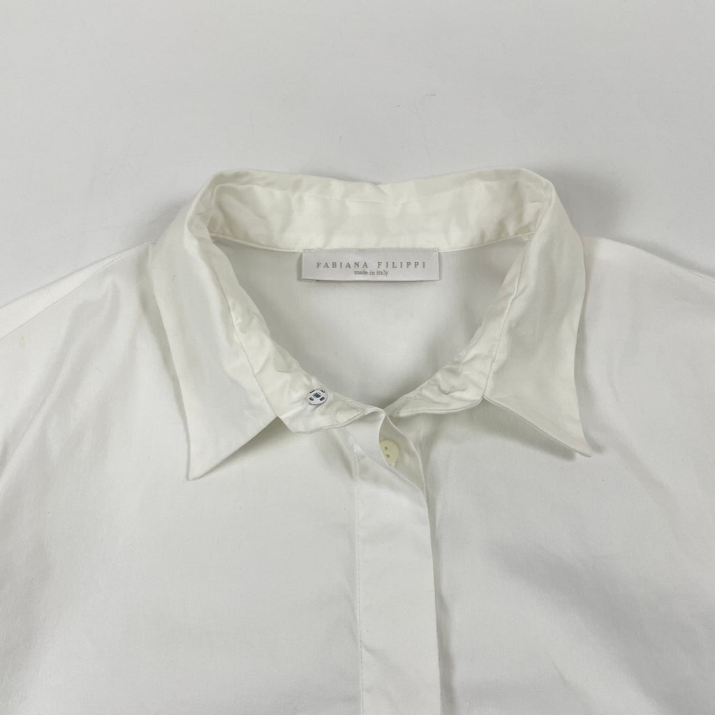FABIANA FILIPPI / レース切替シャツ 参考定価：100,000程度 SIZE:S(L程度)