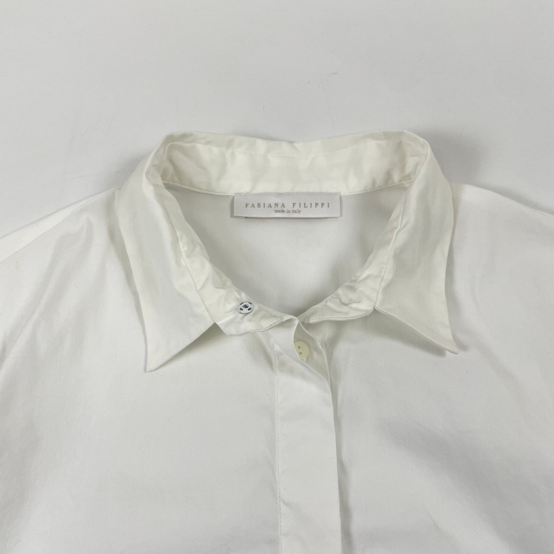 FABIANA FILIPPI / レース切替シャツ 参考定価：100,000程度 SIZE:S(L程度)