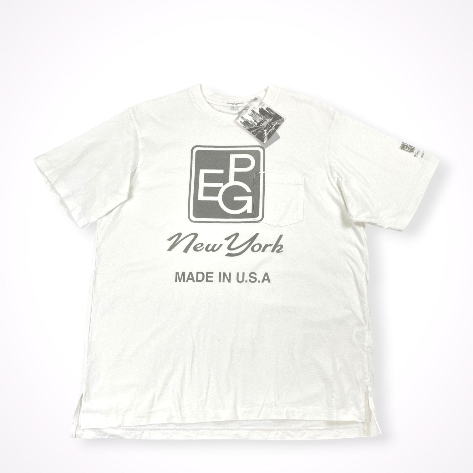 ENGENEERED GARMENTS × BEAMS PLUS / 【別注】PEG / UNIFORM CREW T-SHIRT タグ付 参考定価：13,000+tax SIZE:L