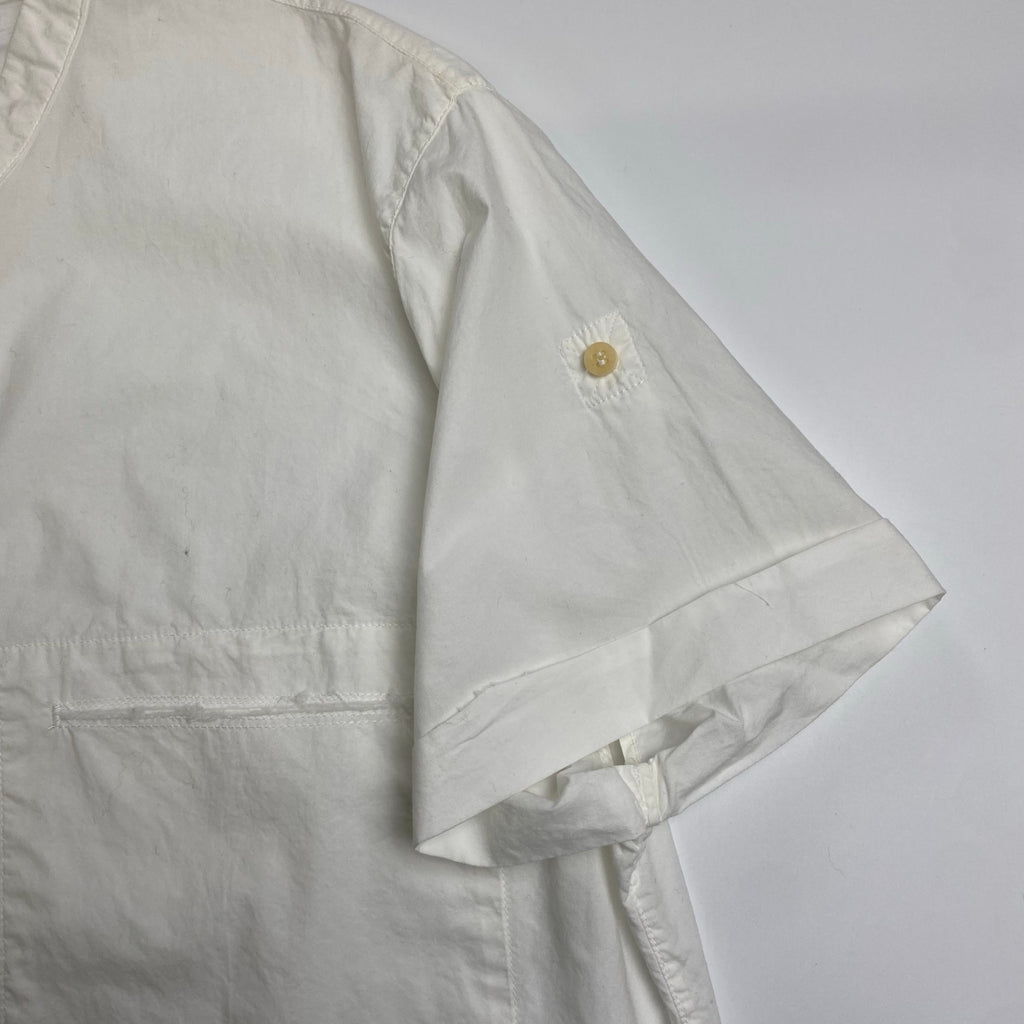 ISABEL BENENATO イザベル ベネナート / カラーレス ショートスリーブシャツ ホワイト SIZE:46