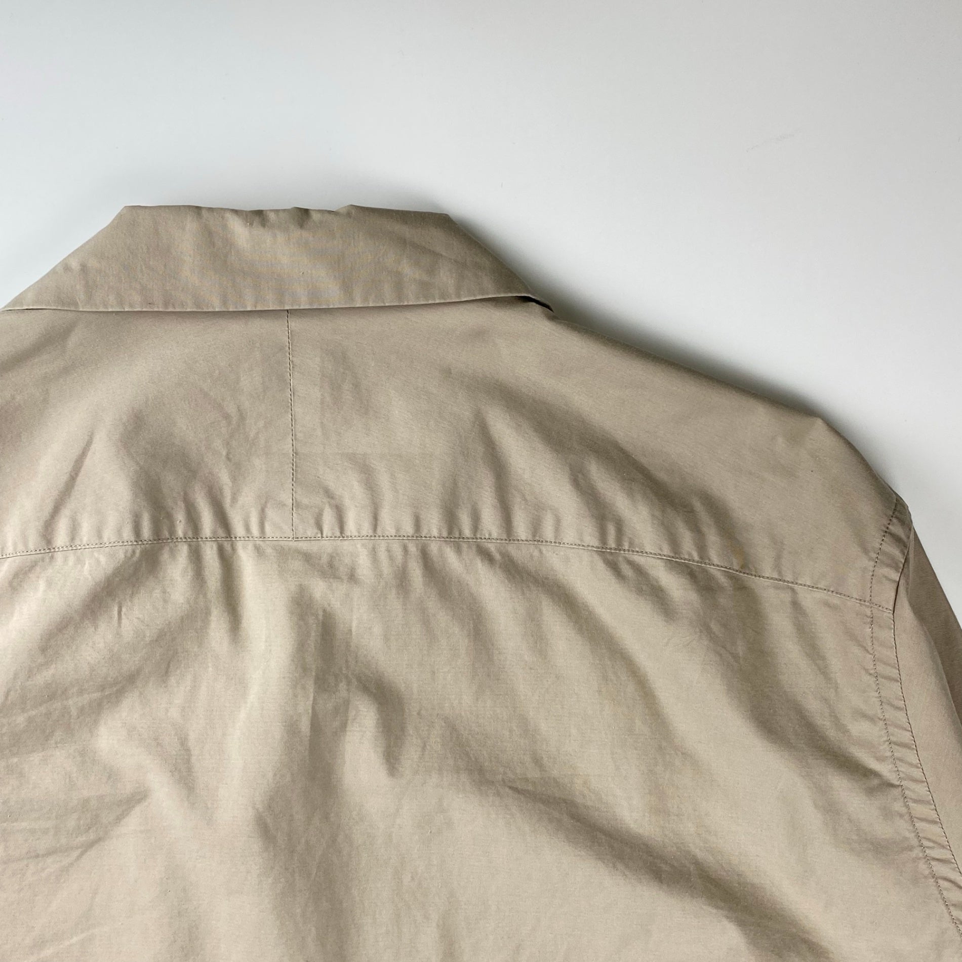 AURALEE オーラリー / SELVEDGE WEATHER CLOTH SHIRTS オープンカラー シャツ ベージュ 参考定価：22,000+tax SIZE：3