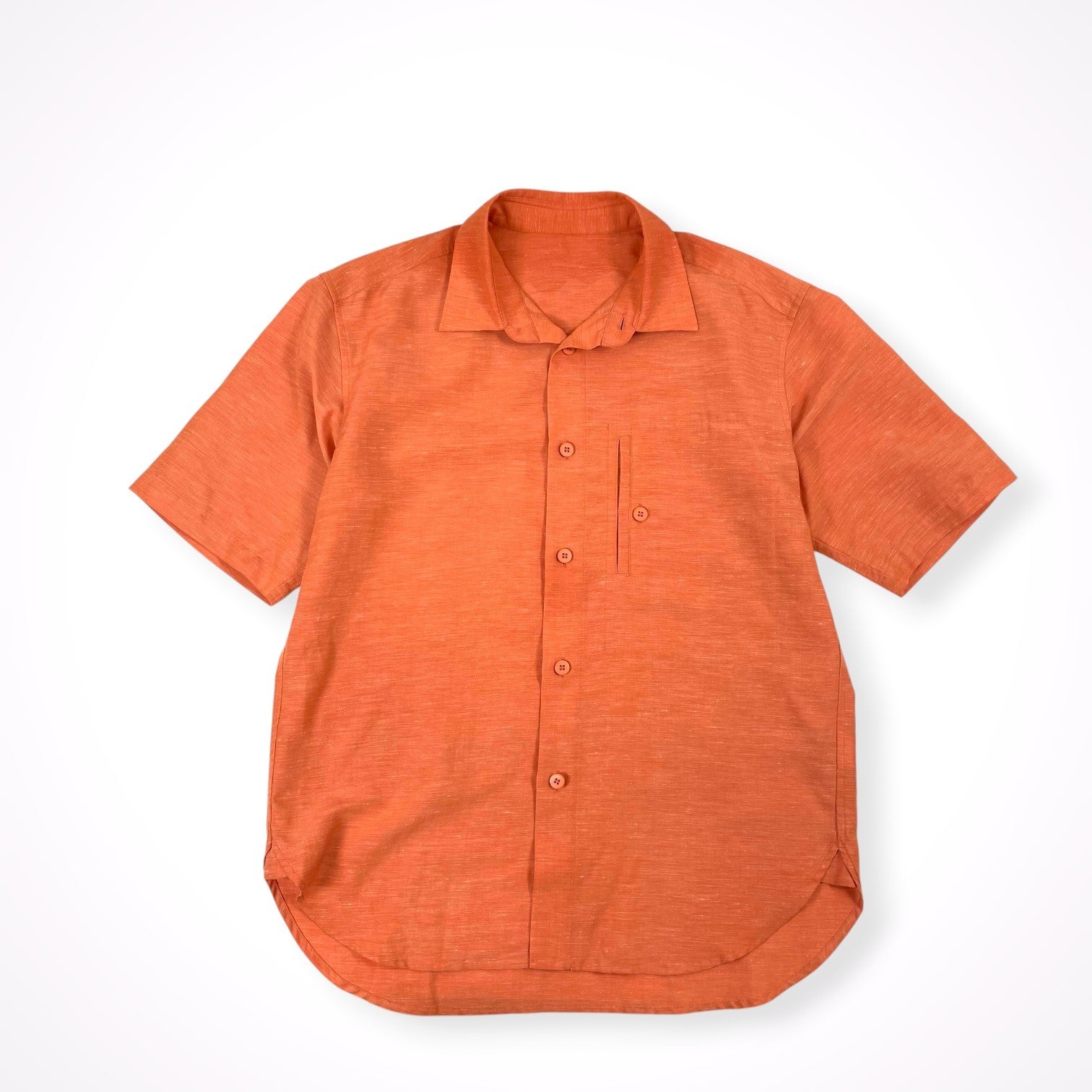 IM MEN ISSEY MIYAKE / KASURIシャツ リネンMIX 参考定価：36,000程度 SIZE:3