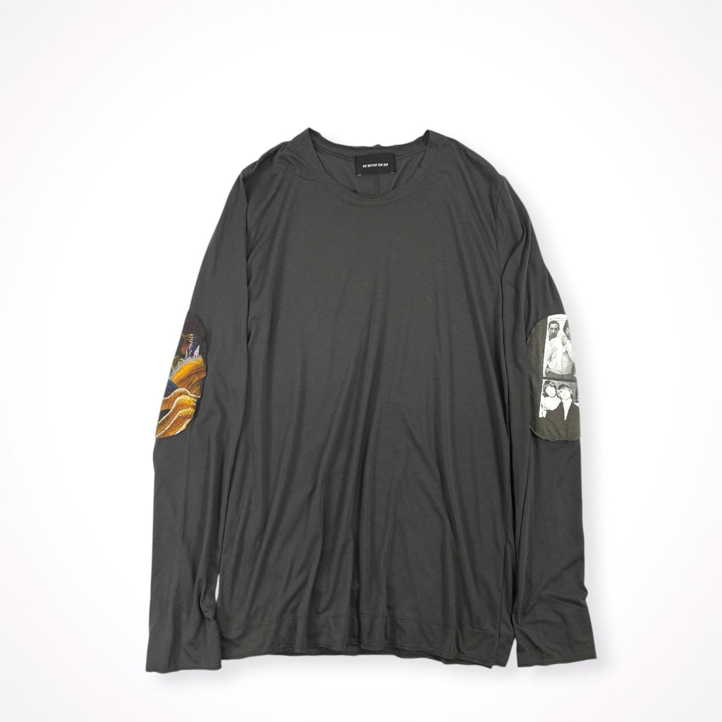 DIET BUTCHER SLIM SKIN / エルボーパッチカットソー 参考定価：20,000程度 SIZE:2