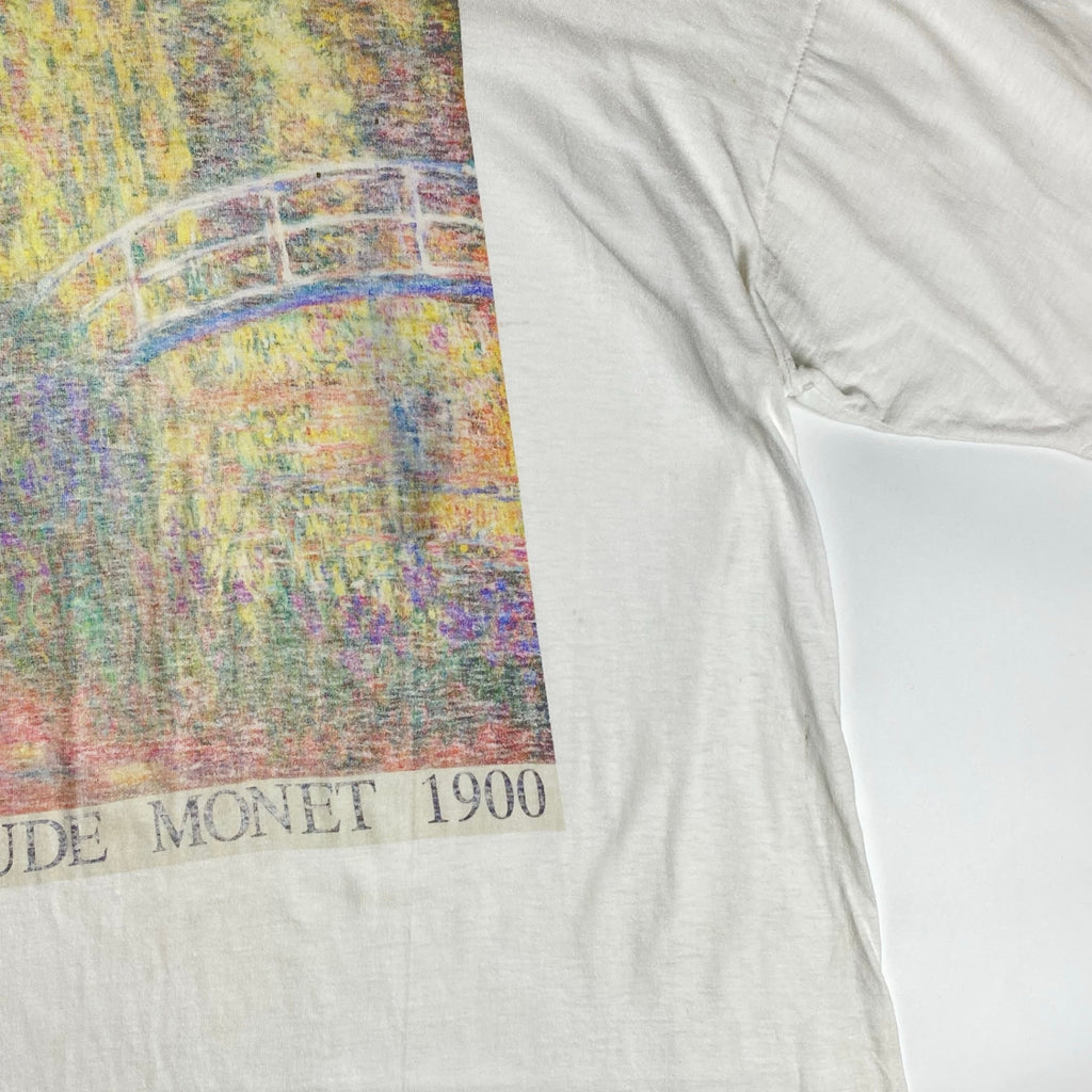 VINTAGE CLAUDE MONET クロード モネ / VINTAGE The Japanese Bridge TEE 絵画 ヴィンテージ アート Tシャツ SIZE：L