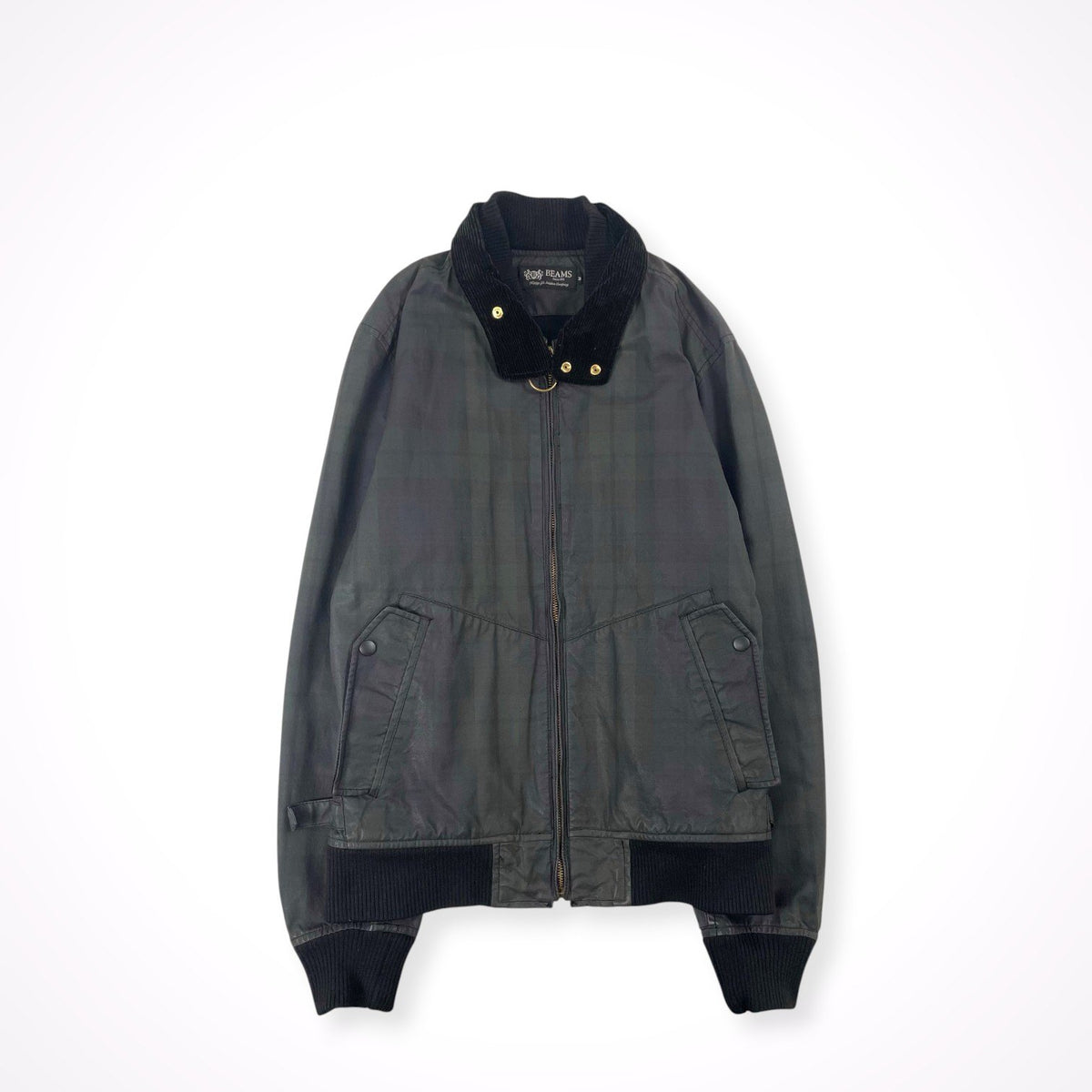 BEAMS / G9型 ブラックウォッチ柄ブルゾン 参考定価：32,000程度 SIZE:M