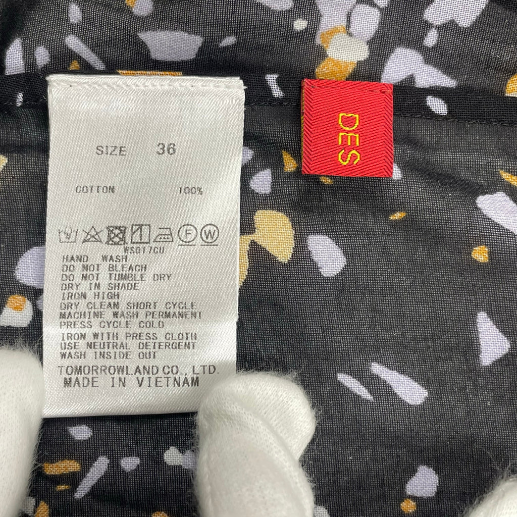 DES PRES デプレ / 総柄コットンブラウス 参考定価：35,000程度 SIZE:36