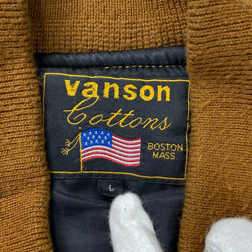 vanson バンソン / フライングスター MA-1 フライトジャケット ブラウン SIZE:L