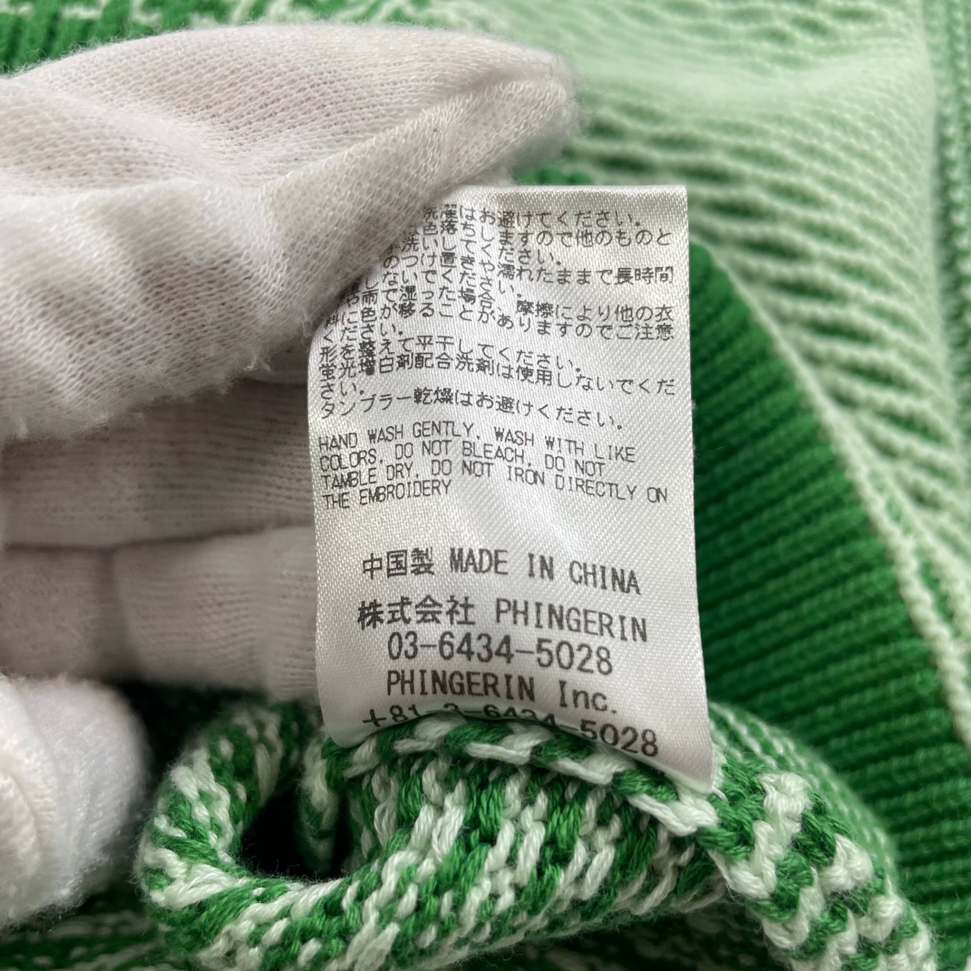 PHINGERIN フィンガリン / MULTI KNIT SHIRT JACKET SIZE：L