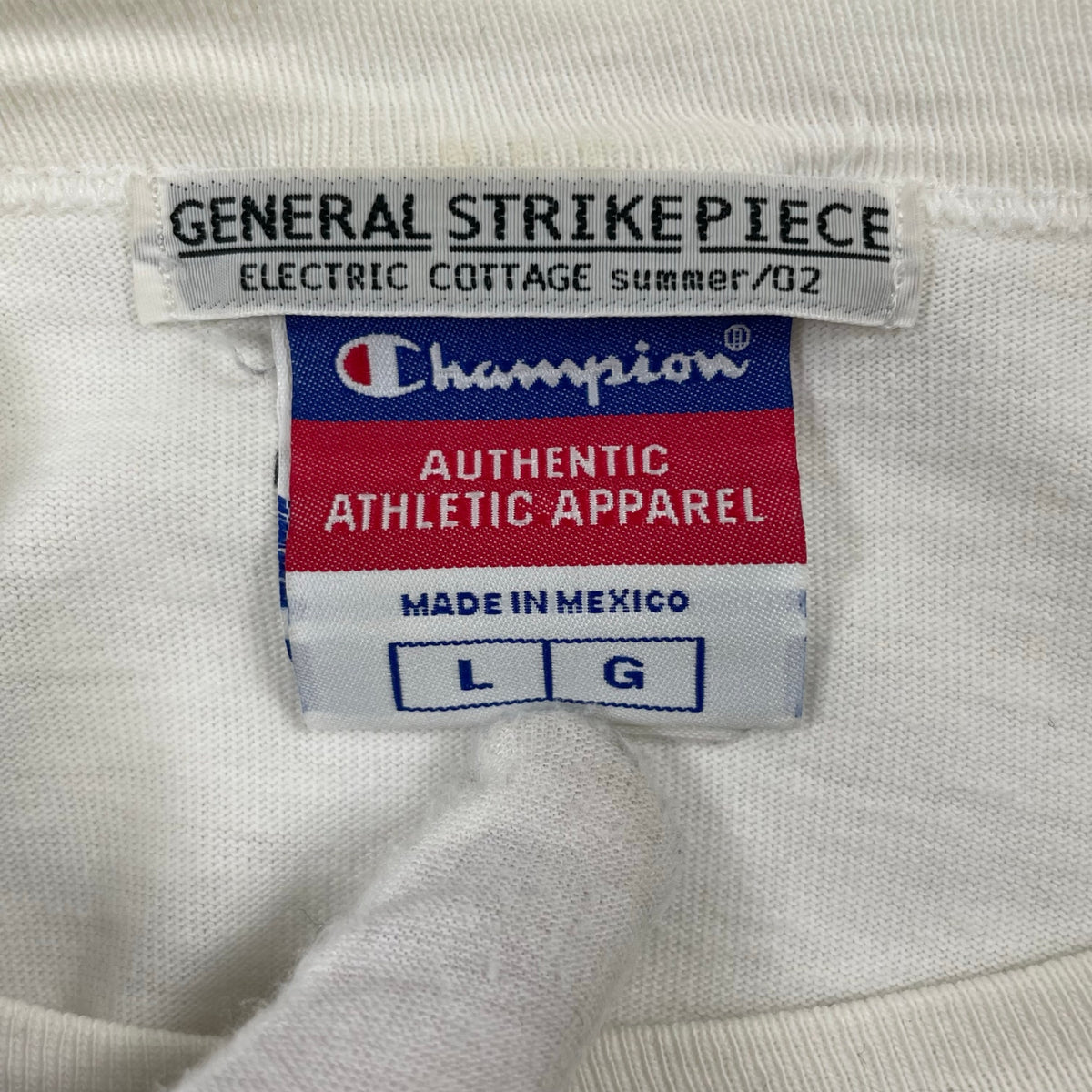 ELECTRIC COTTAGE / パッチワークロゴTEE 02SS GENERAL STRIKE PIECE SIZE:L