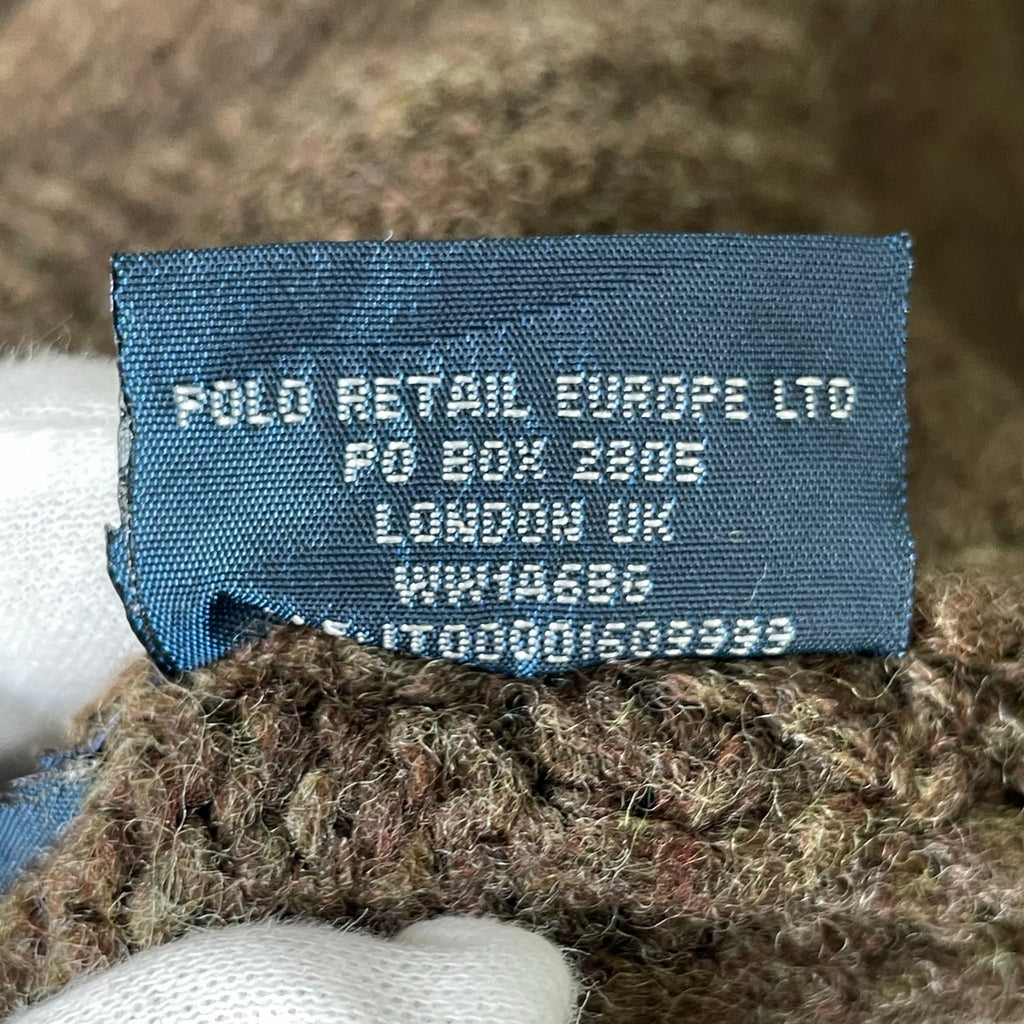 Polo by Ralph lauren / ユーロラルフ ラムウールショールカラーニット SIZE:XXL