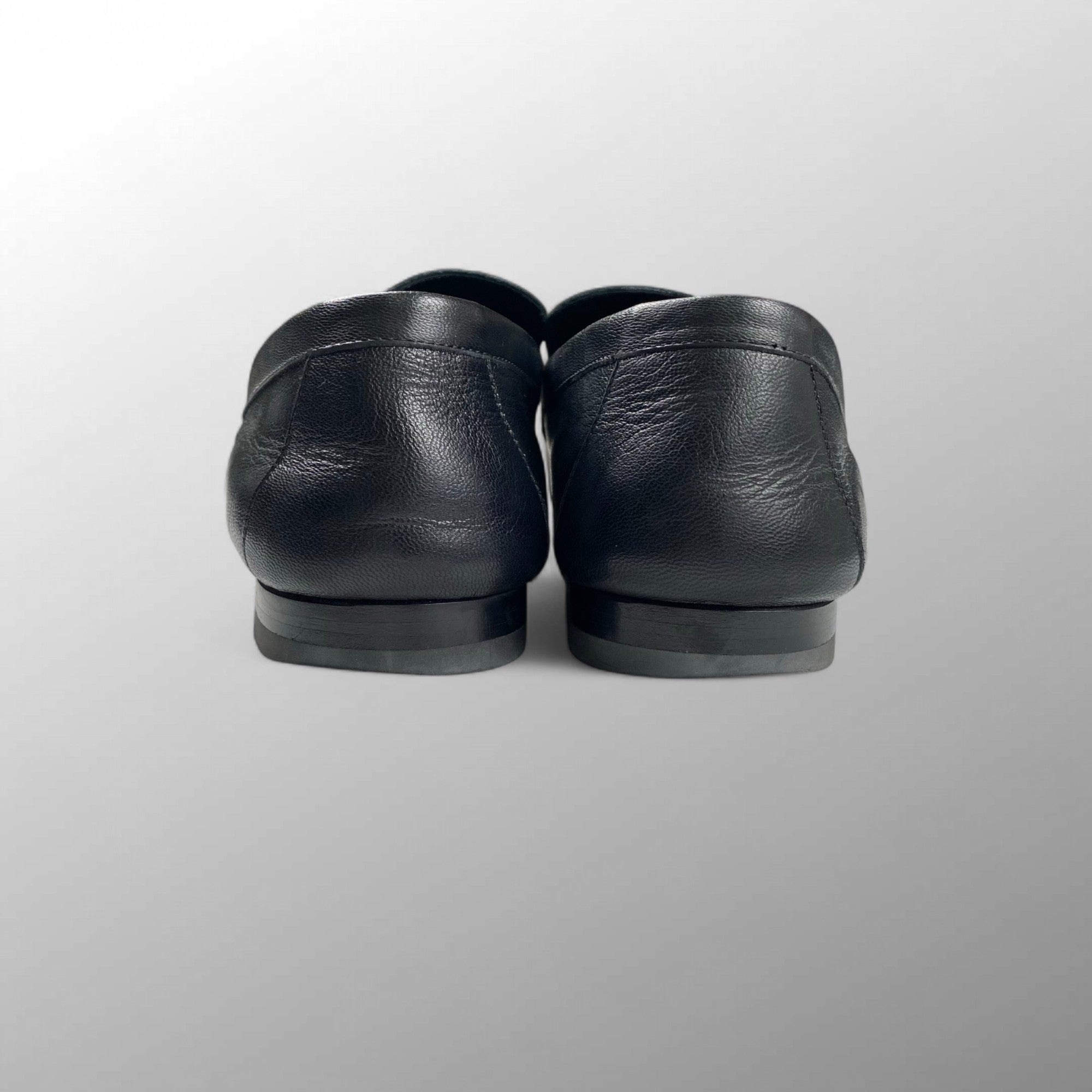 HERMES エルメス / ケリー バックル ローファー オールブラック SIZE:42 1/2(27cm程度)