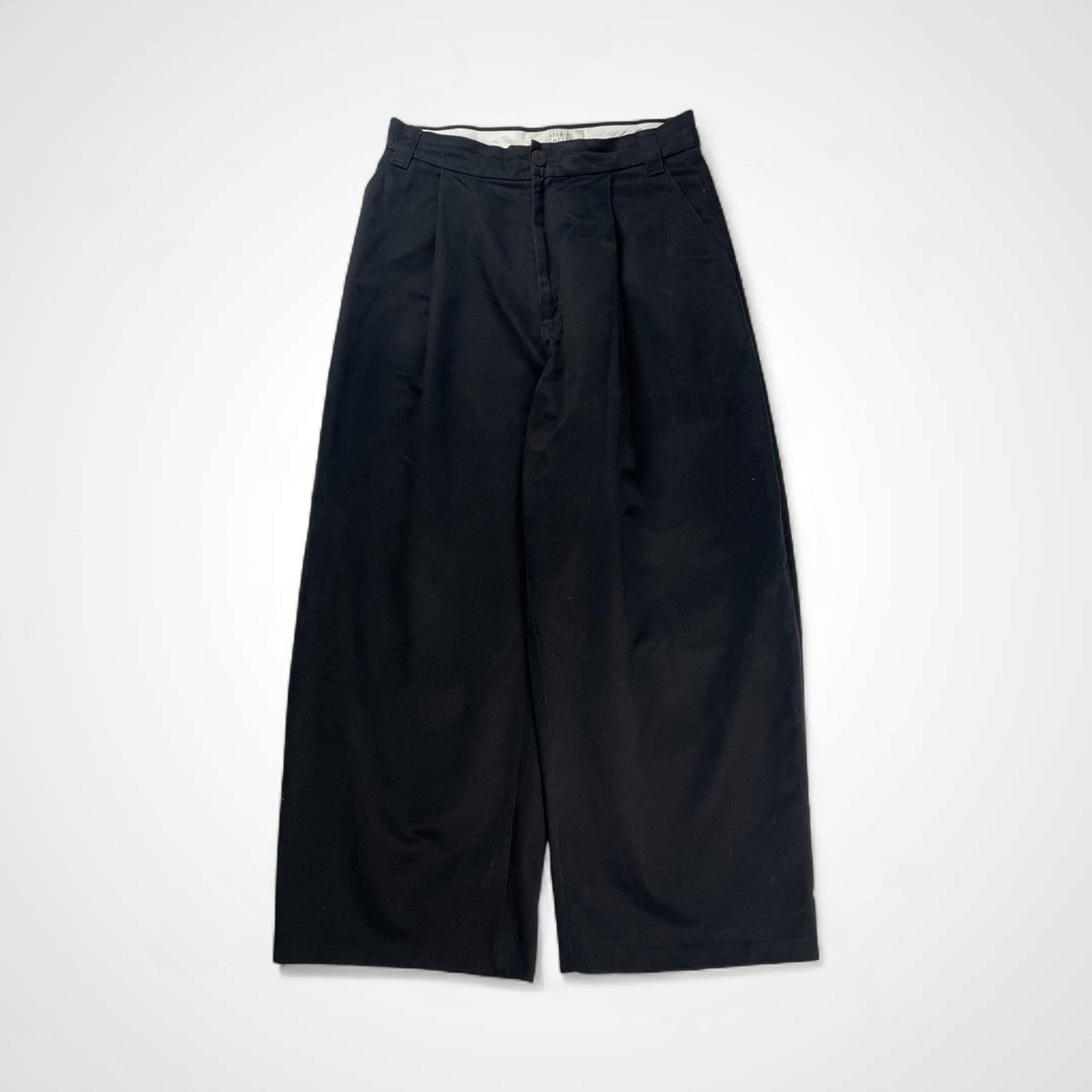 STUDIO NICHOLSON スタジオ ニコルソン / SORTE PEACHED COTTON TWILL VOLUME PLEAT PANTS ワイドパンツ 参考定価：43,000+tax SIZE:S