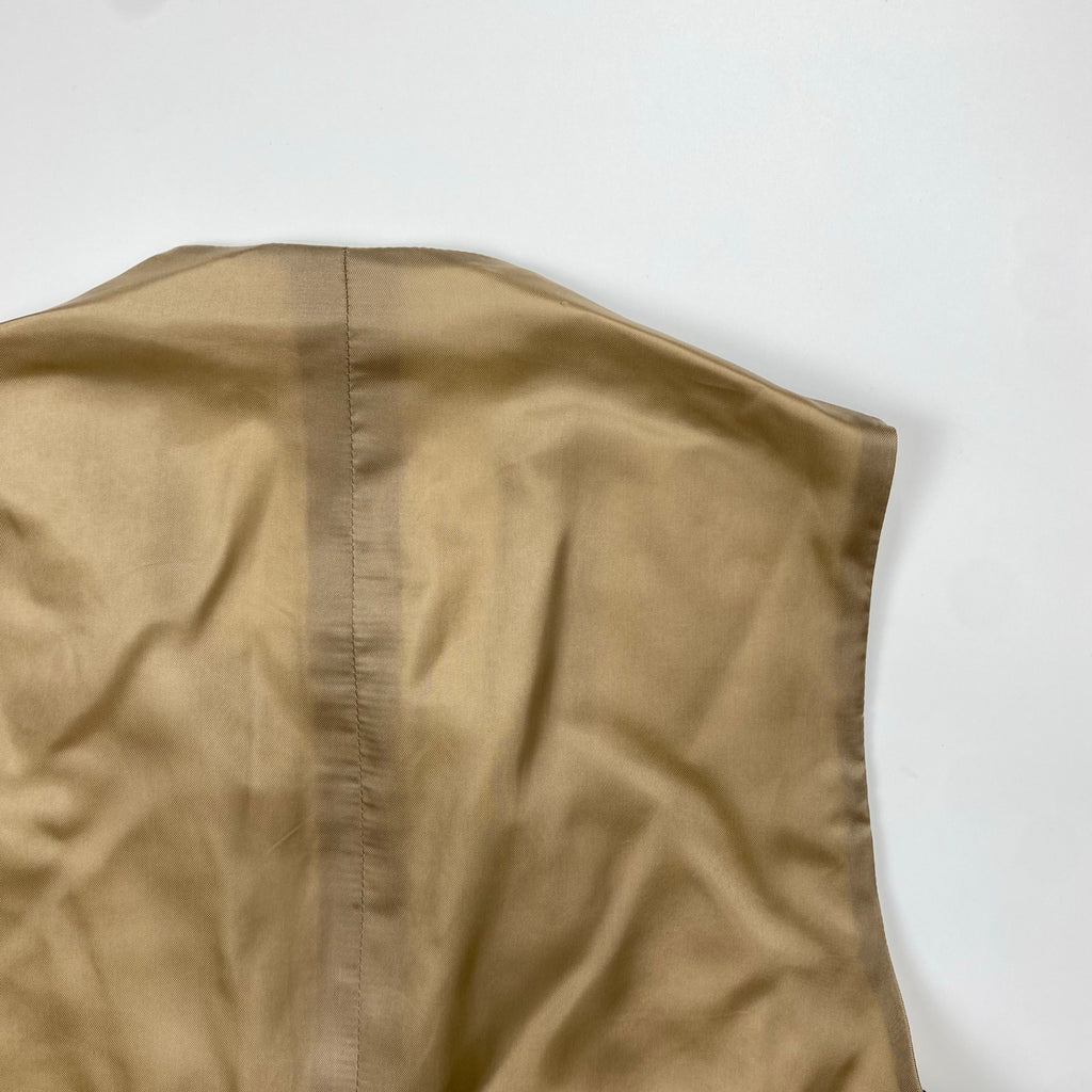 【HARITAGE ICON】 Polo by Ralph Lauren ポロ バイ ラルフローレン / リネン100％ ツイードベスト ジレ 参考定価：70,000程度 SIZE：36S