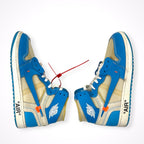 NIKE × OFF WHITE / Air Jordan 1 High UNC "White/Dark Powder Blue" 箱付 SIZE：28.5cm
