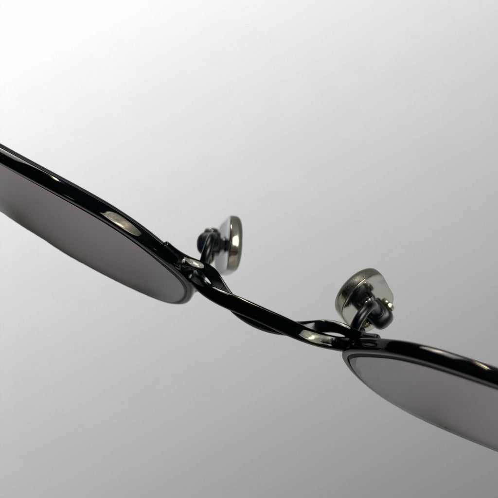 【未使用級】 ISSEY MIYAKE × 金子眼鏡 イッセイミヤケ / HEXAGON Ⅸ サングラス ライトブラックレンズ 50□20