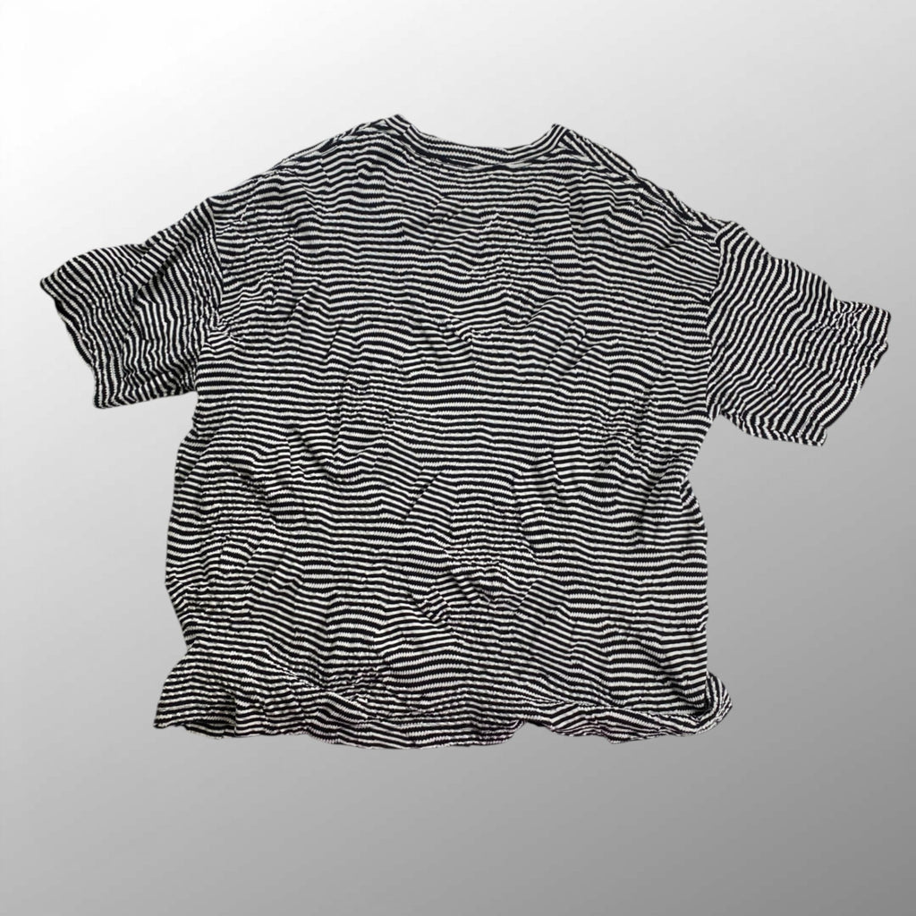 MAISON SPECIAL メゾンスペシャル / Links Jacquard Border Oversized Crew Neck T-shirt ボーダー Tシャツ SIZE：2(L程度)