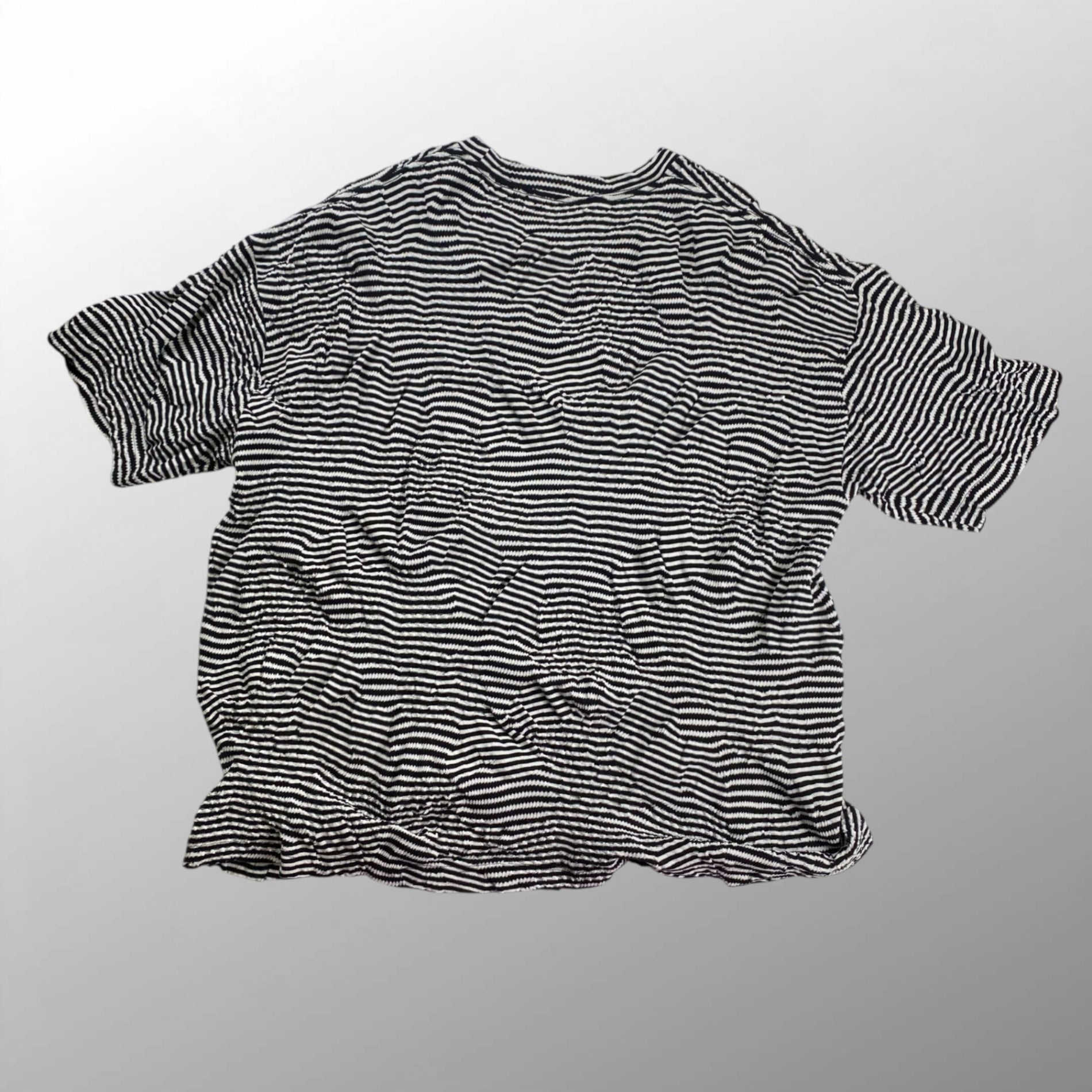 MAISON SPECIAL メゾンスペシャル / Links Jacquard Border Oversized Crew Neck T-shirt ボーダー Tシャツ SIZE：2(L程度)