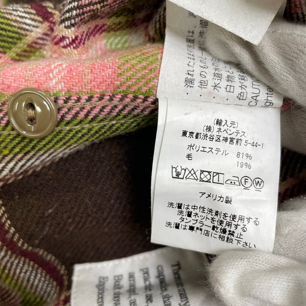 Engineered Garments エンジニアードガーメンツ / CAGOULE SHIRT POLY WOOL PLAID 参考定価：43,000+tax SIZE:S(L程度)