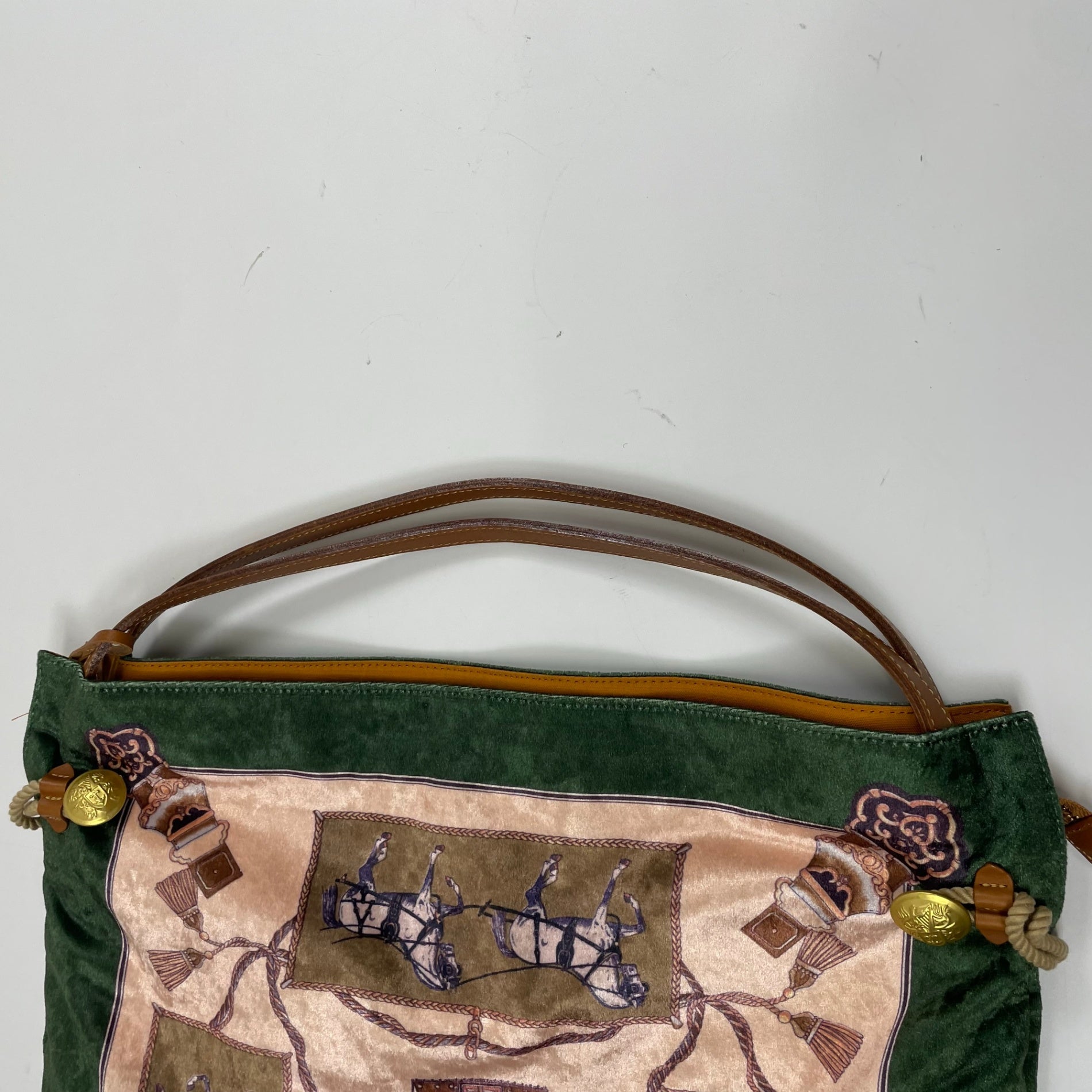 TOPKAPI TREASURE / ベロアスカーフ柄バッグ