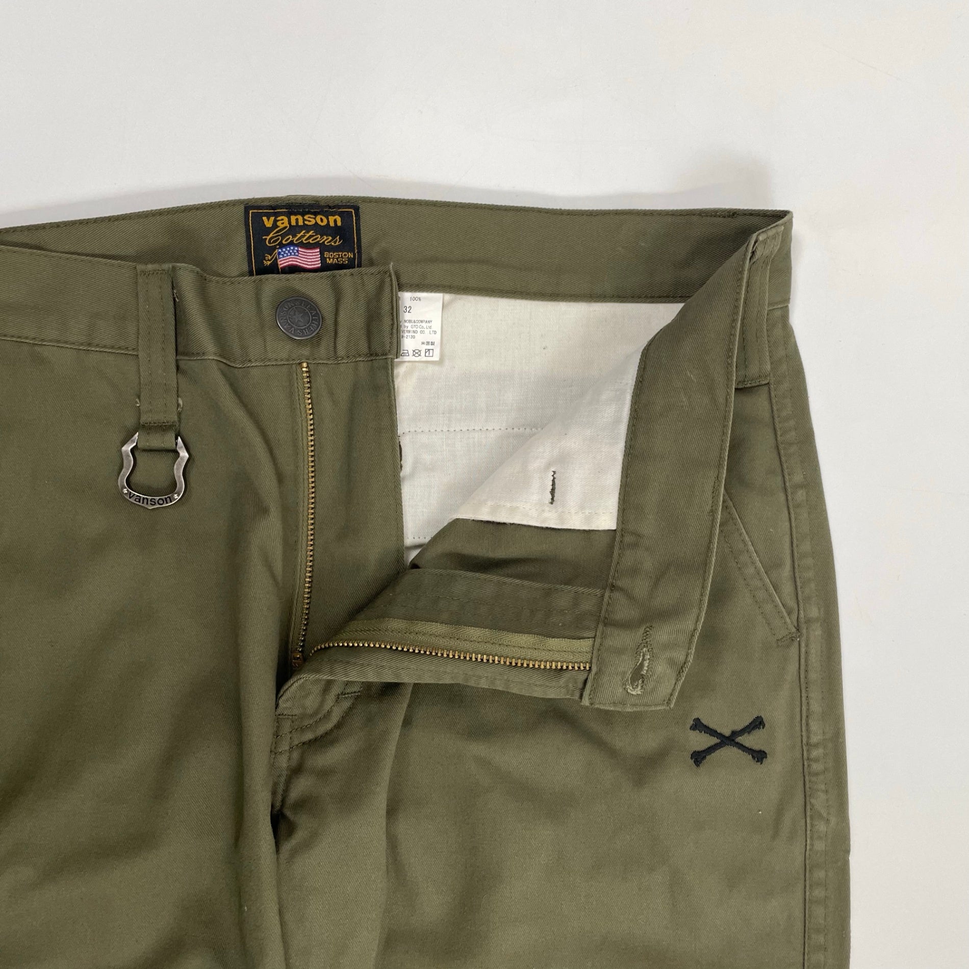 vanson / クロスボーンコットンチノパンツ 参考定価：13,800+tax SIZE:W32