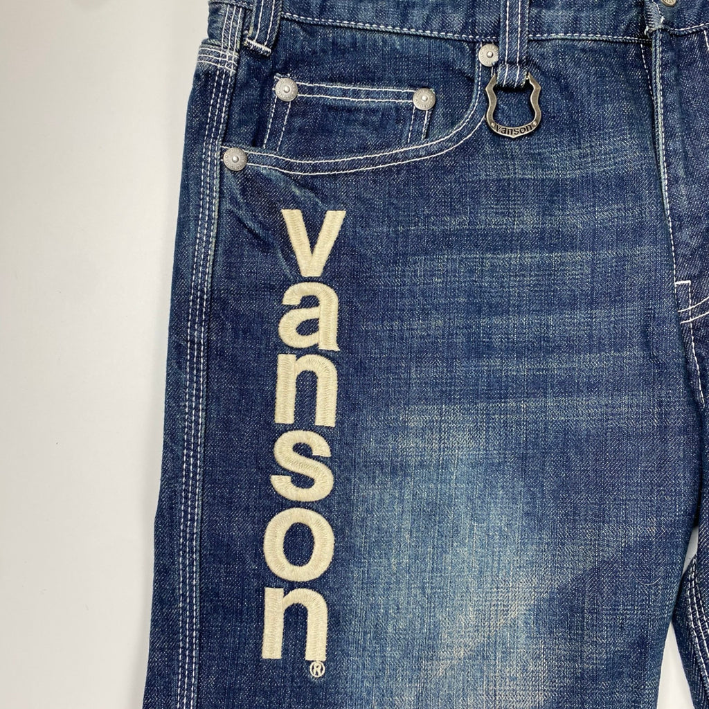 vanson × LOONEY TUNES / デコレーション デニムパンツ 刺繍 ワッペン SIZE:32