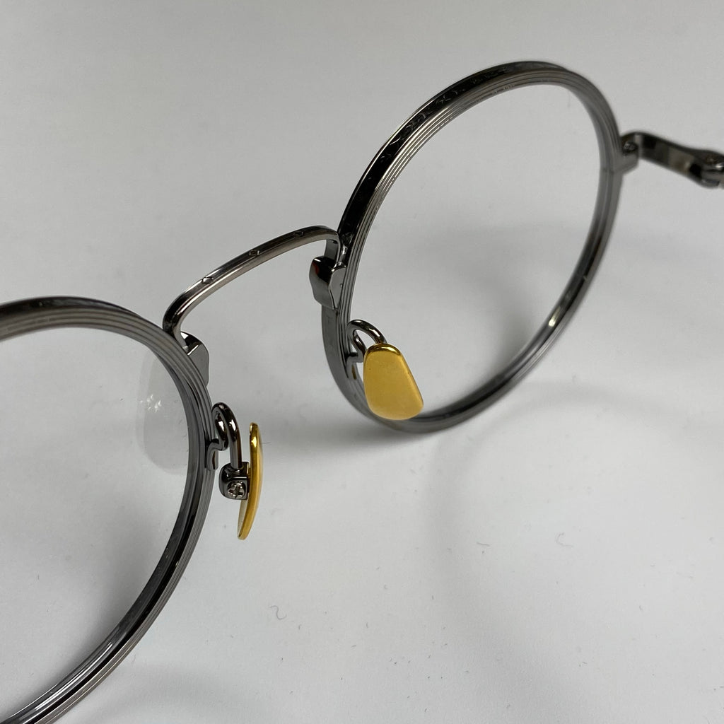 【極美品】金子眼鏡 / メタルラウンド KJ-50 度なしクリアレンズ 参考定価：50,000+tax