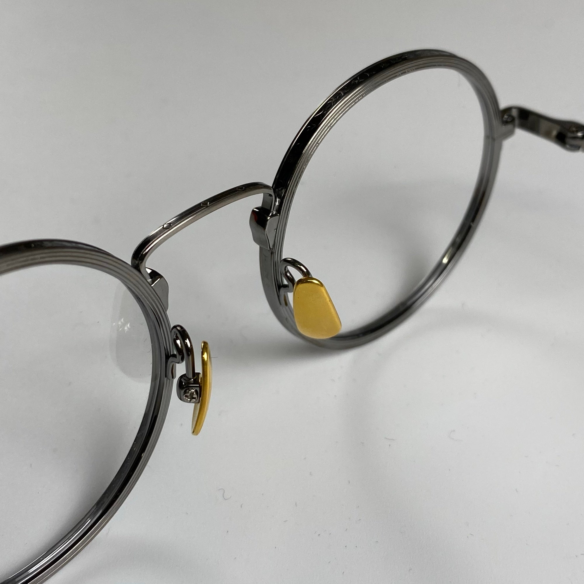 【極美品】金子眼鏡 / メタルラウンド KJ-50 度なしクリアレンズ 参考定価：50,000+tax