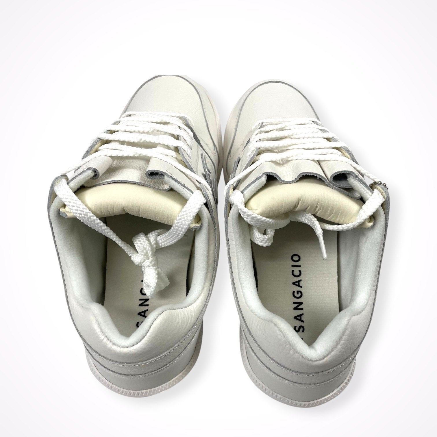 via SANGACIO ヴィア・サンガチオ / ”COM WHITE” スニーカー 未使用品 箱付 参考定価：23,000 SIZE:26cm
