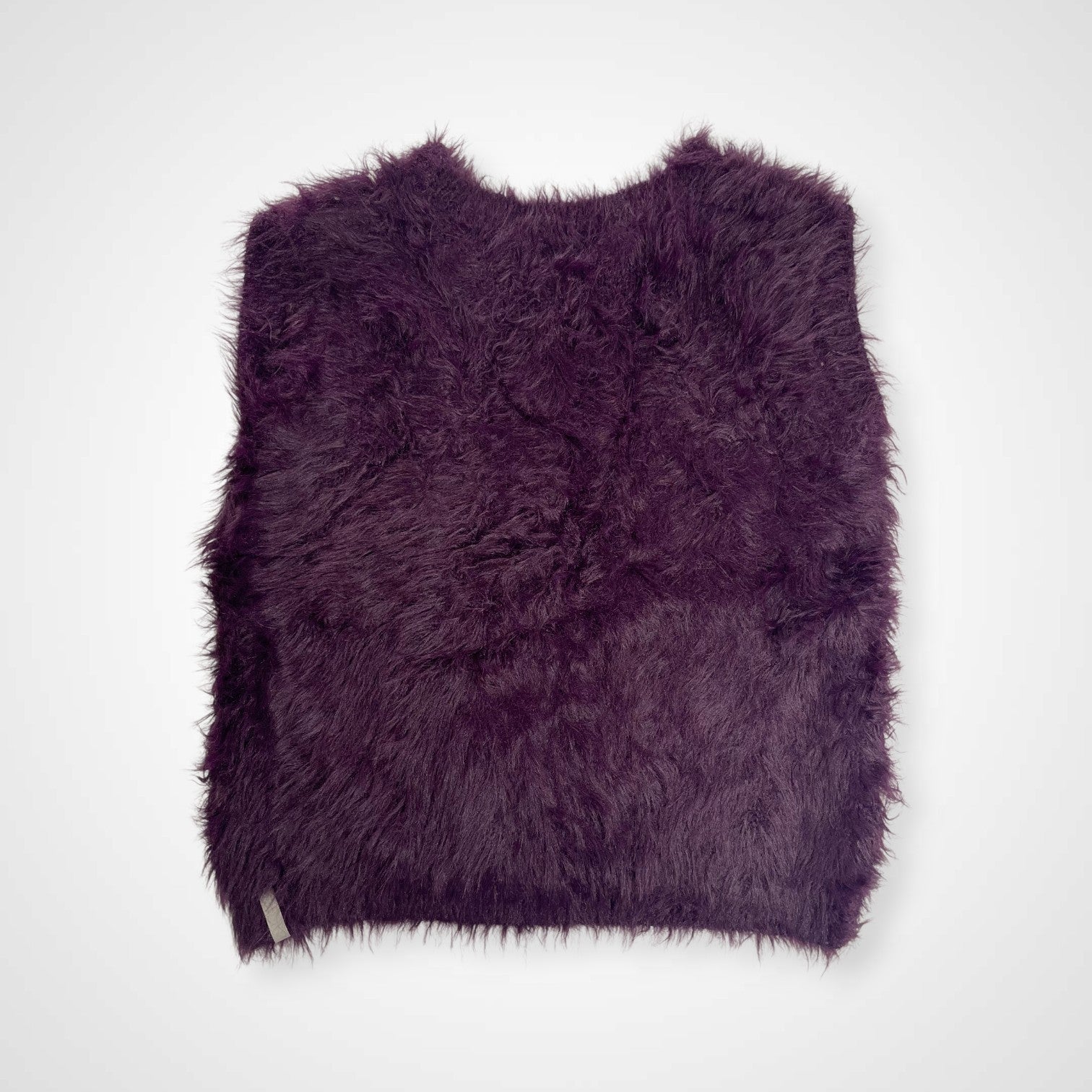 PAMM パム / けものがれのシャギーニットベスト パープル アーガイル SIZE:FREE