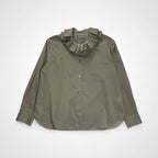 MARGALET HOWELL マーガレット ハウエル / WASED COTTON POPLIN ポプリンシャツ 24年 美品 参考定価：36,000+tax SIZE:1