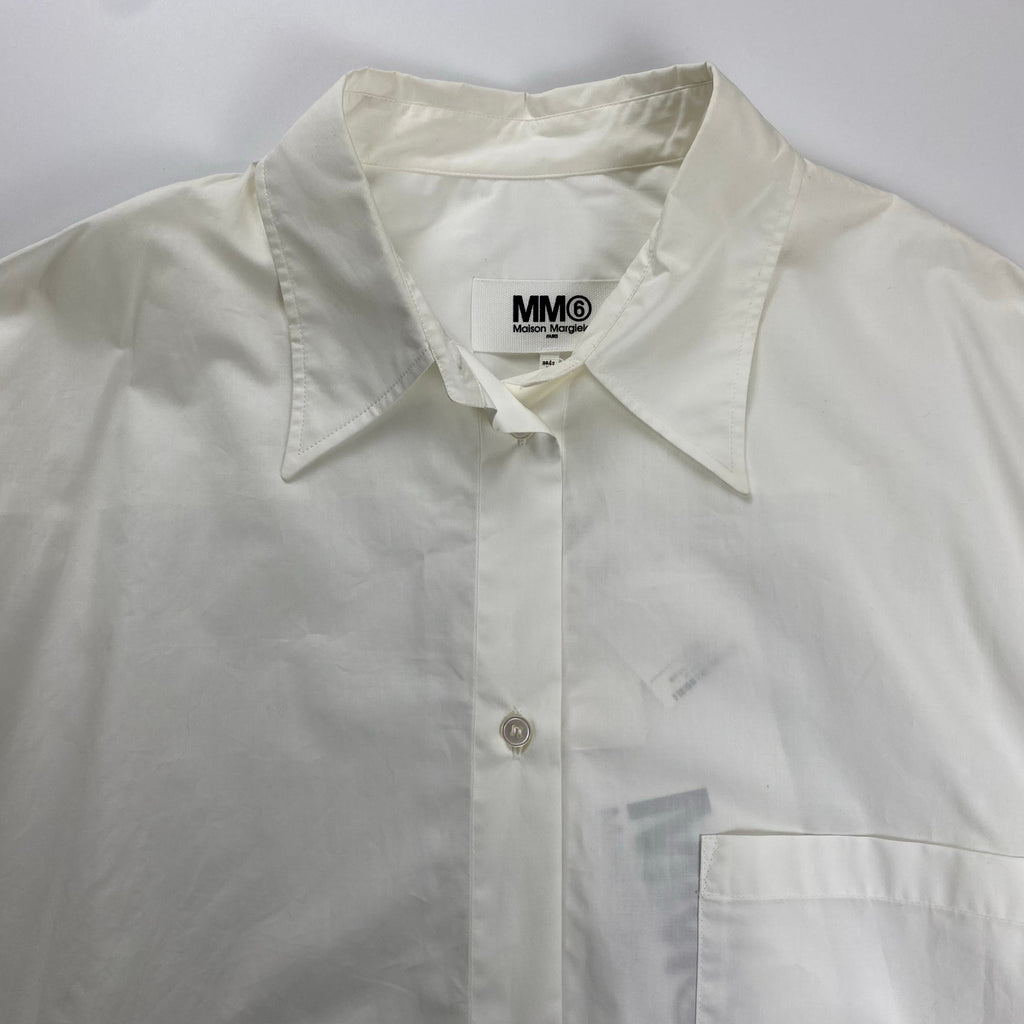 MM6 Maison Margiela エムエムシックス メゾン マルジェラ / WHITE SHIRT DRESS ホワイトシャツドレス 21AW 未使用品 参考定価：70,000程度  SIZE:S