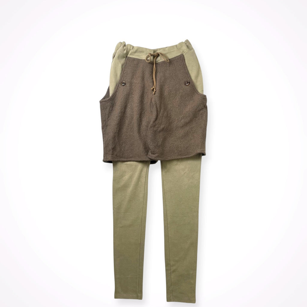merph / ウール混ドッキング レイヤードスリムイージーパンツ 参考定価：26,000程度 SIZE:1