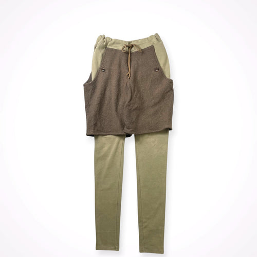 merph / ウール混ドッキング レイヤードスリムイージーパンツ 参考定価：26,000程度 SIZE:1