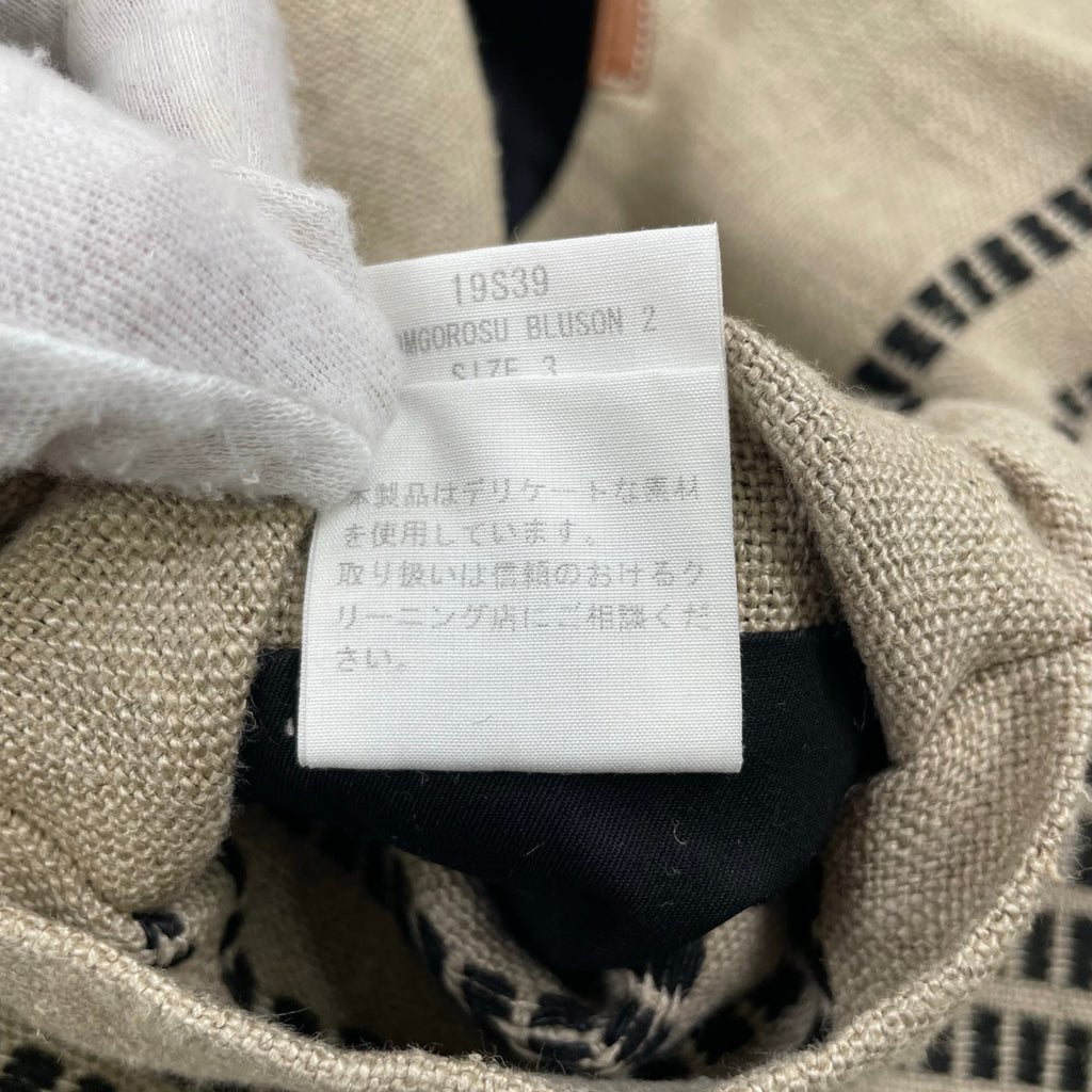 SUNSEA サンシー / 19SS DOMGOROSU BLOUSON 19S39 参考定価：65,000+tax SIZE:3