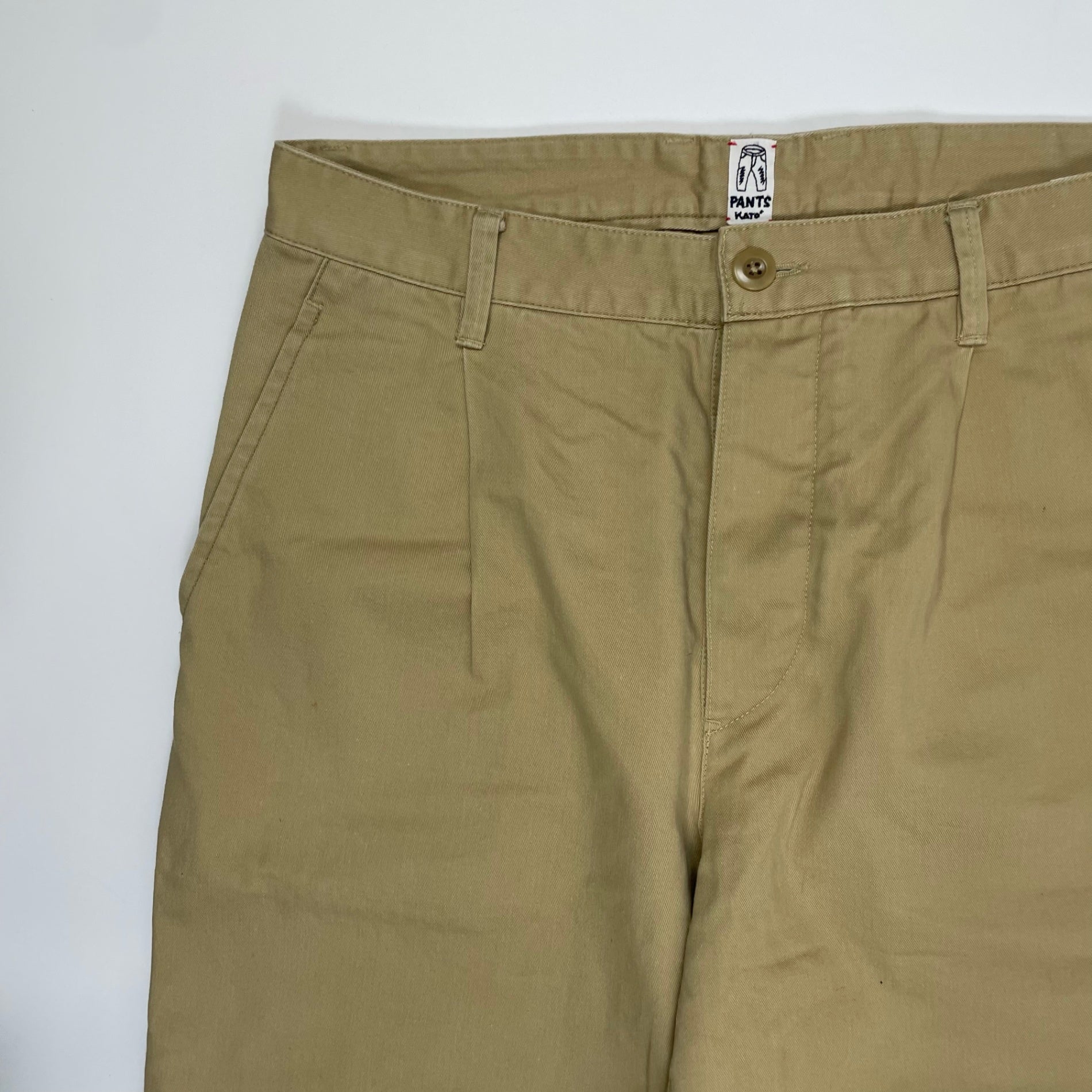 KATO カトー / 1タックチノパンツ 参考定価：21,000程度 SIZE:M